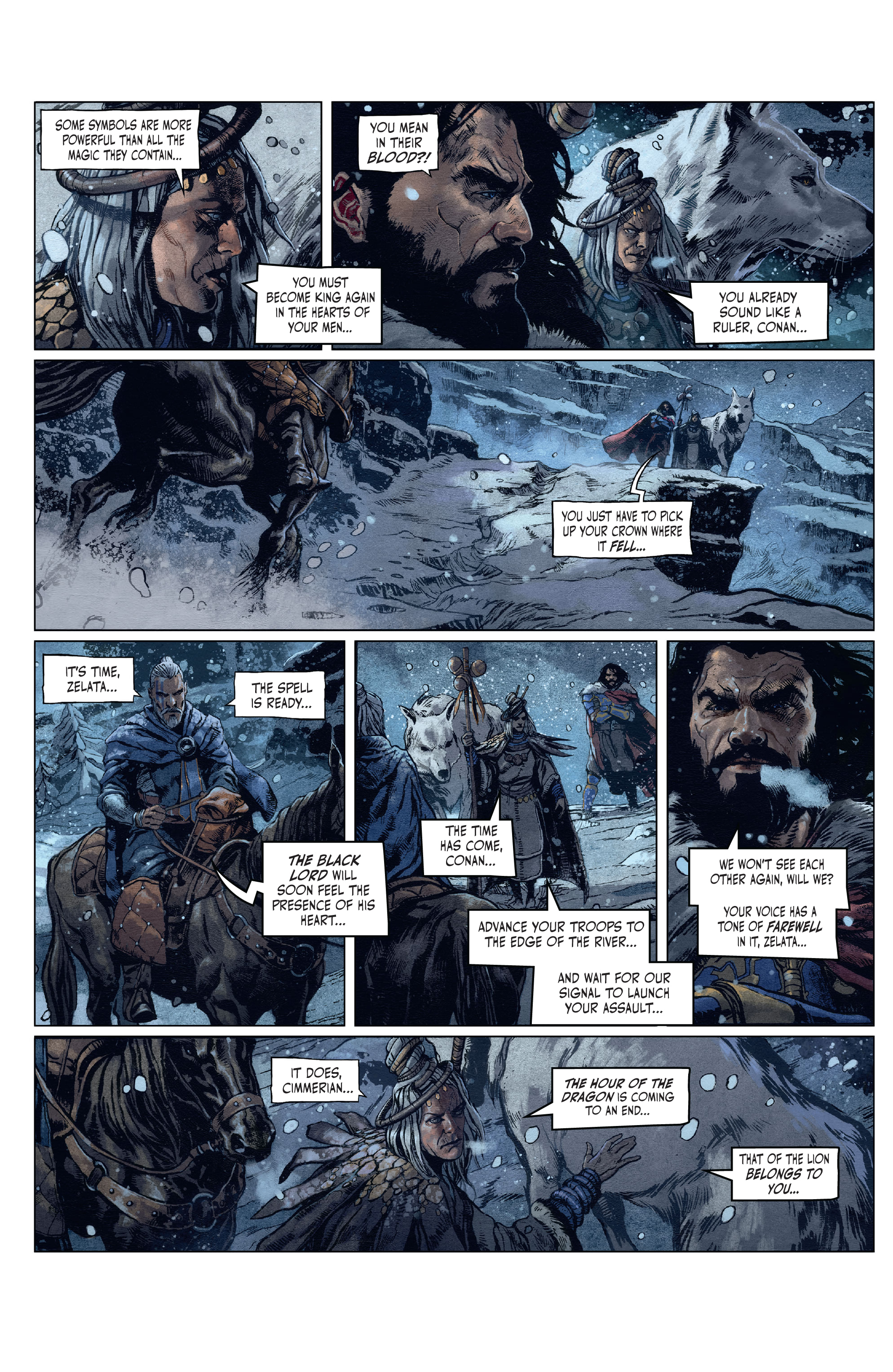 Read online The Cimmerian: Hour of the Dragon comic -  Issue #4 - 13