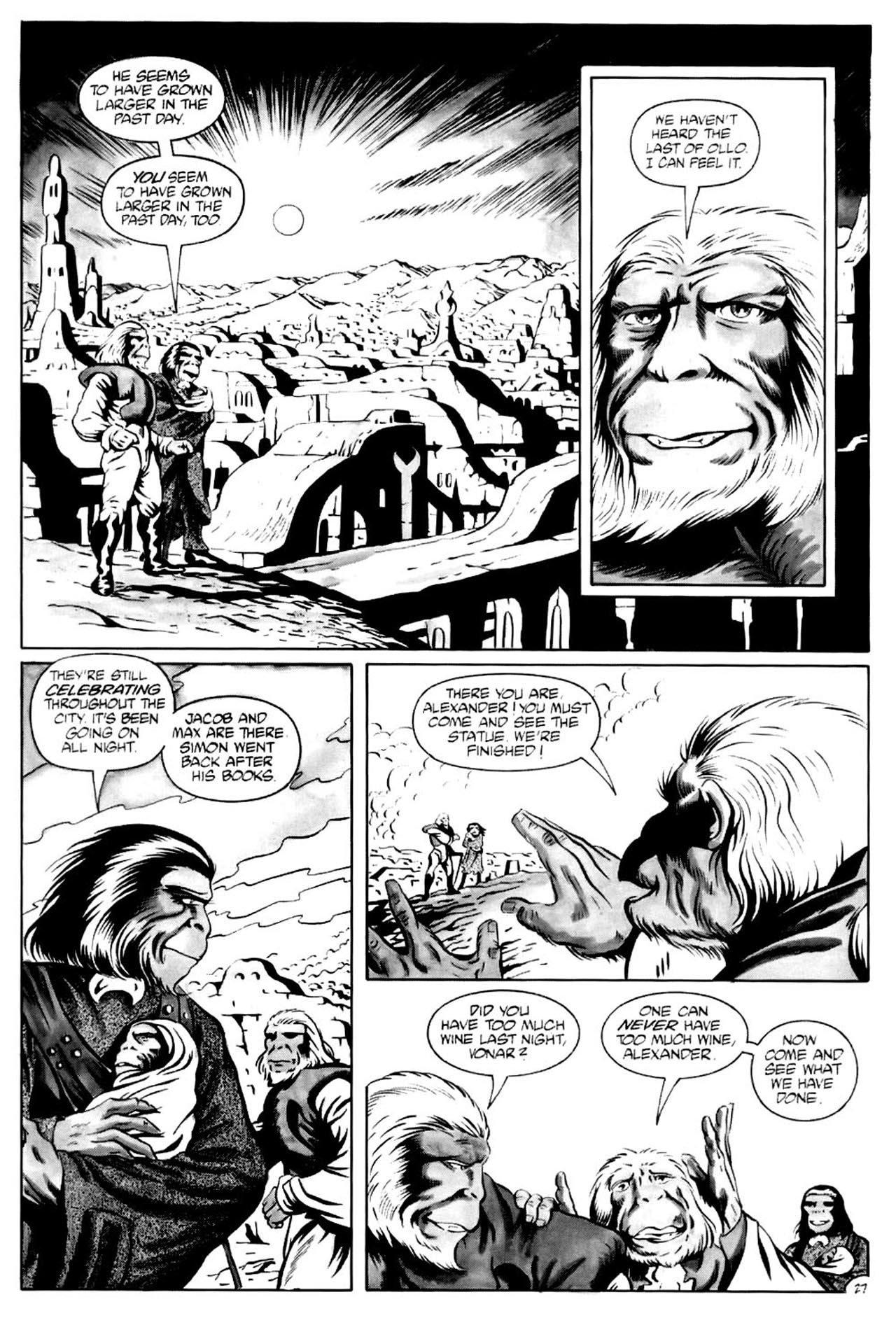 Read online Planet of the Apes (1990) comic -  Issue #4 - 29