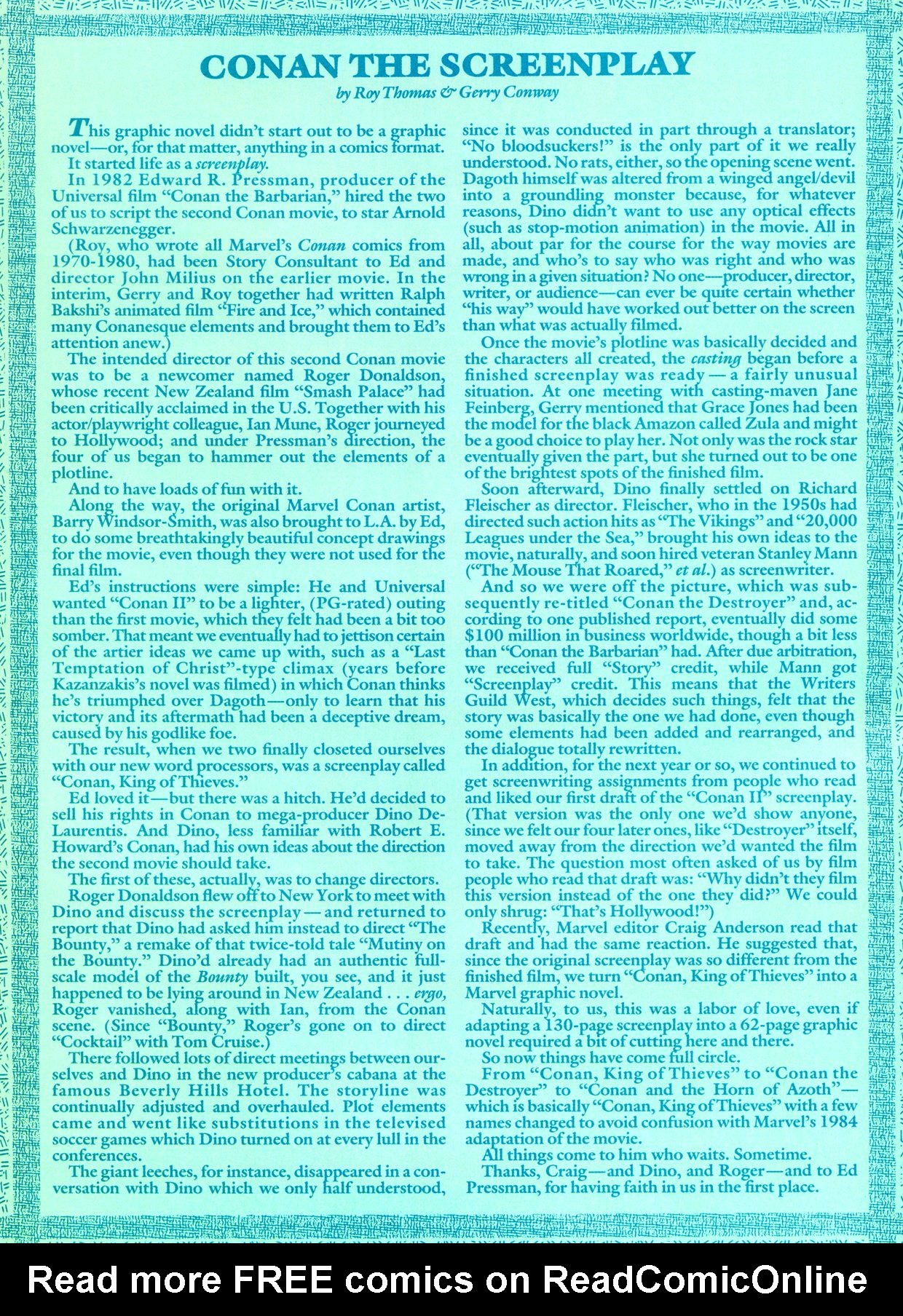 Read online Marvel Graphic Novel comic -  Issue #59 - Conan - The Horn of Azoth - 3