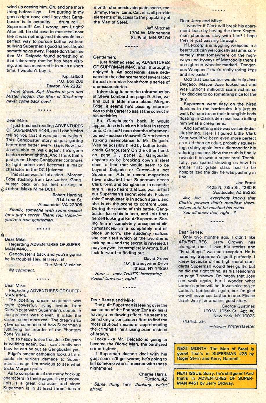 Read online Adventures of Superman (1987) comic -  Issue #450 - 25