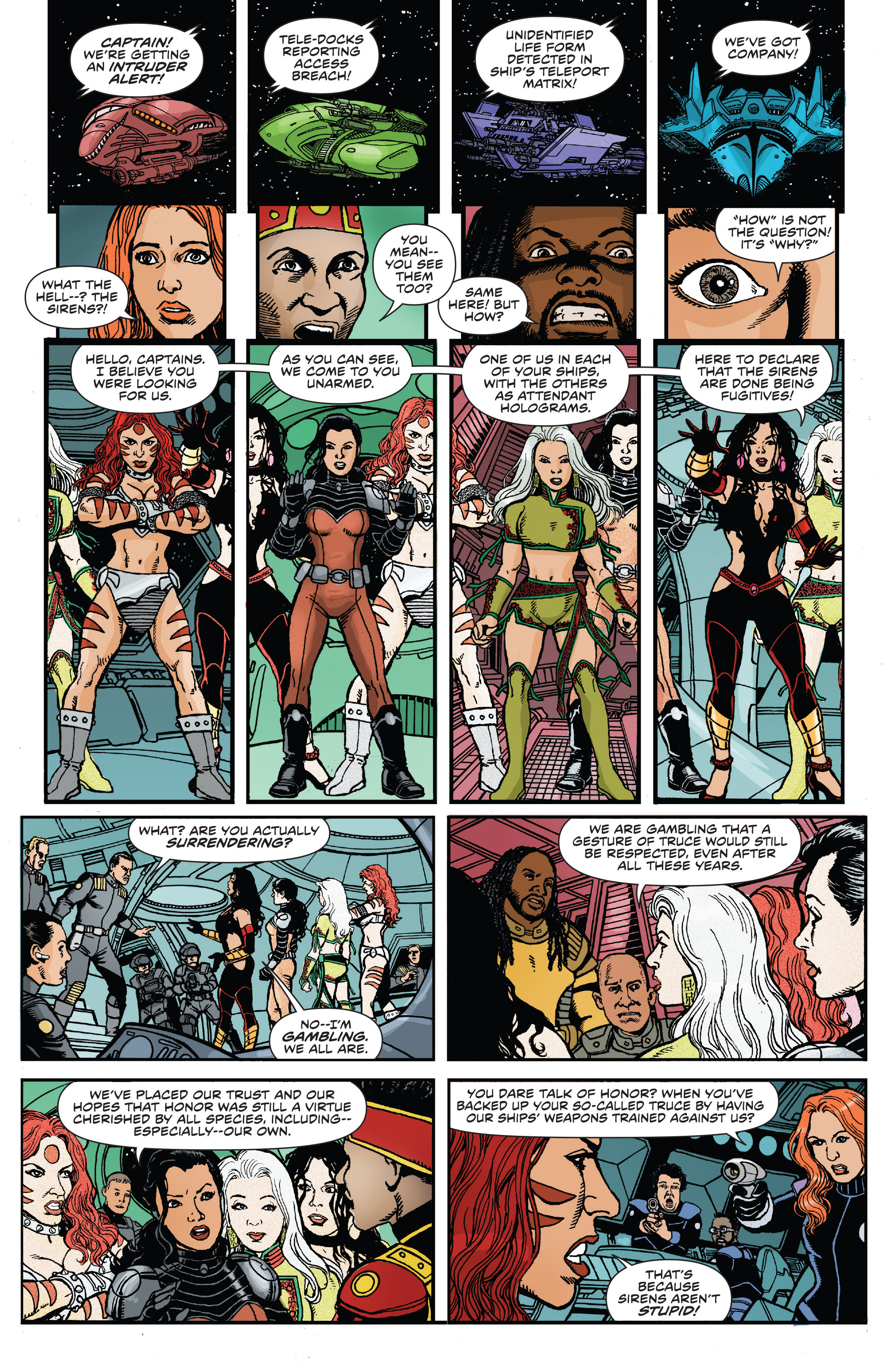 Read online George Pérez's Sirens comic -  Issue #6 - 16