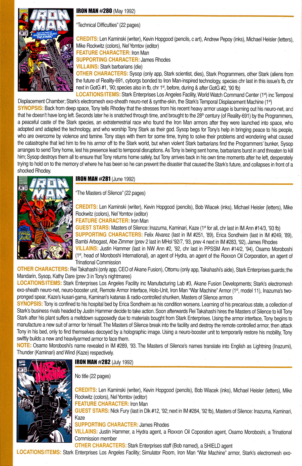 Read online Official Index to the Marvel Universe comic -  Issue #8 - 36