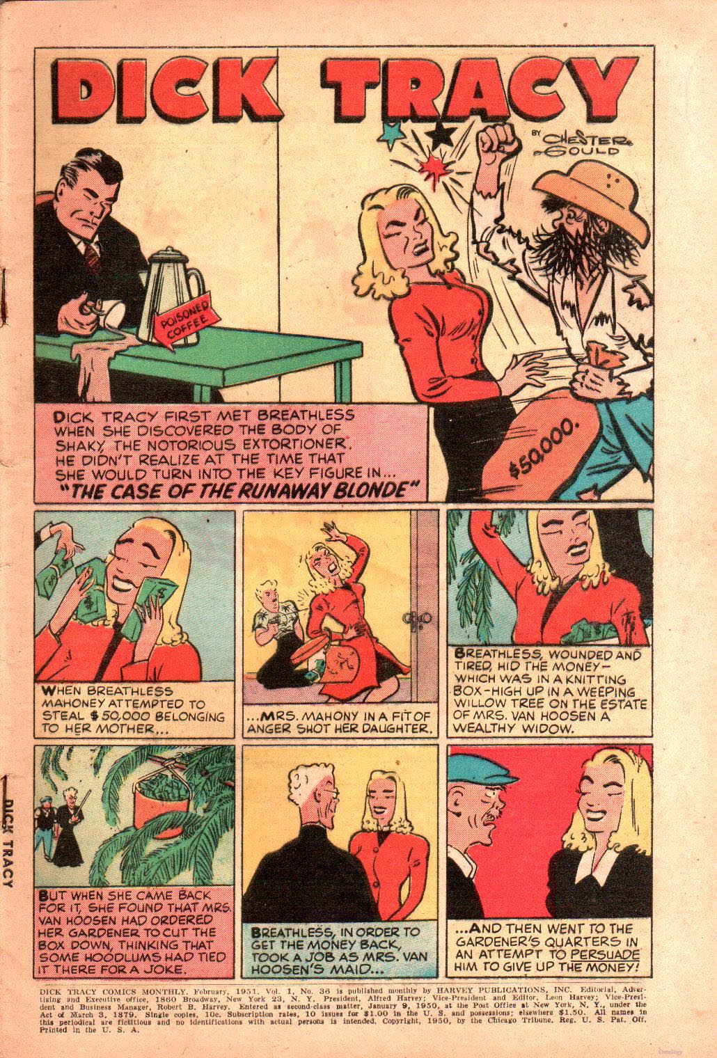 Read online Dick Tracy comic -  Issue #37 - 3