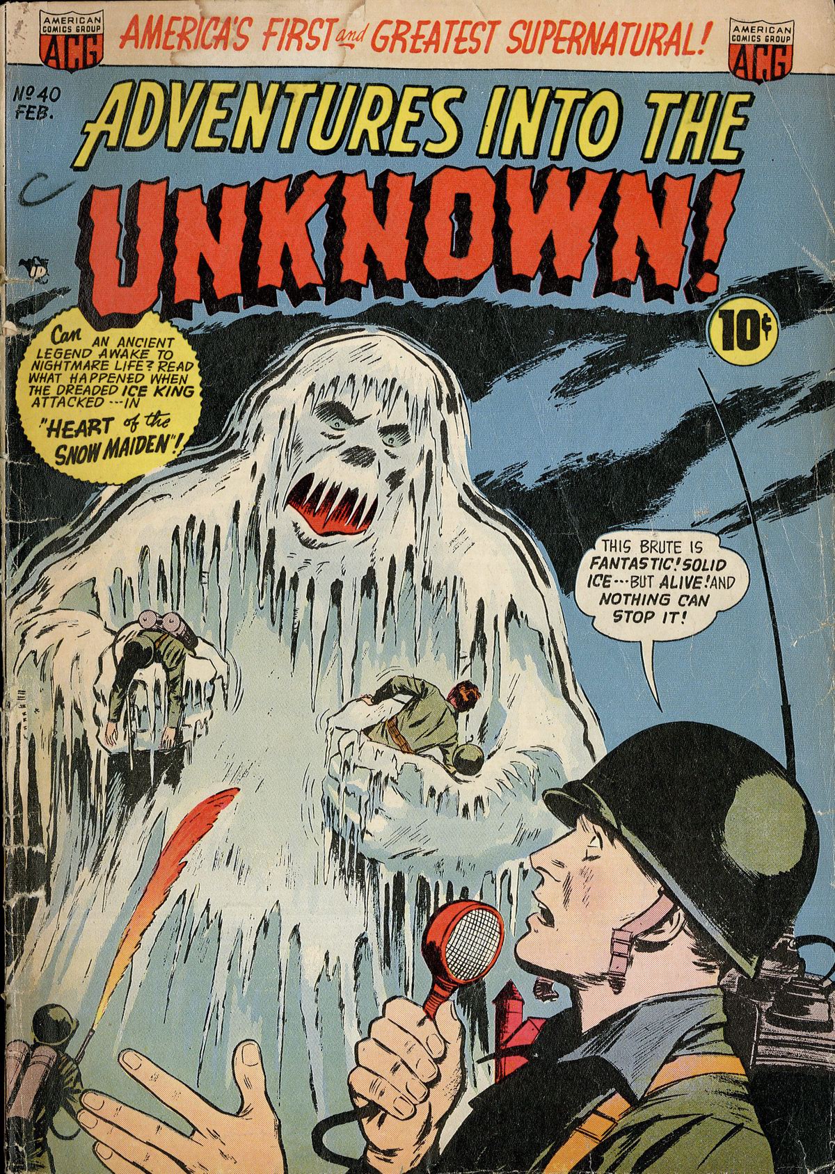 Read online Adventures Into The Unknown comic -  Issue #40 - 1