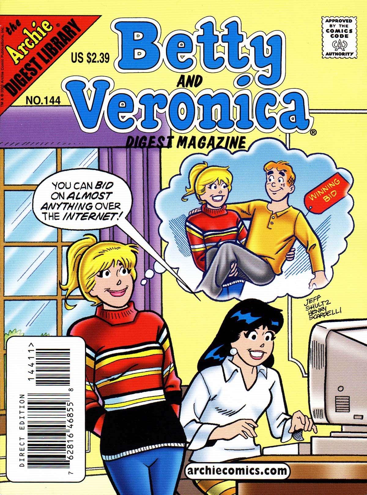 Read online Betty and Veronica Digest Magazine comic -  Issue #144 - 1
