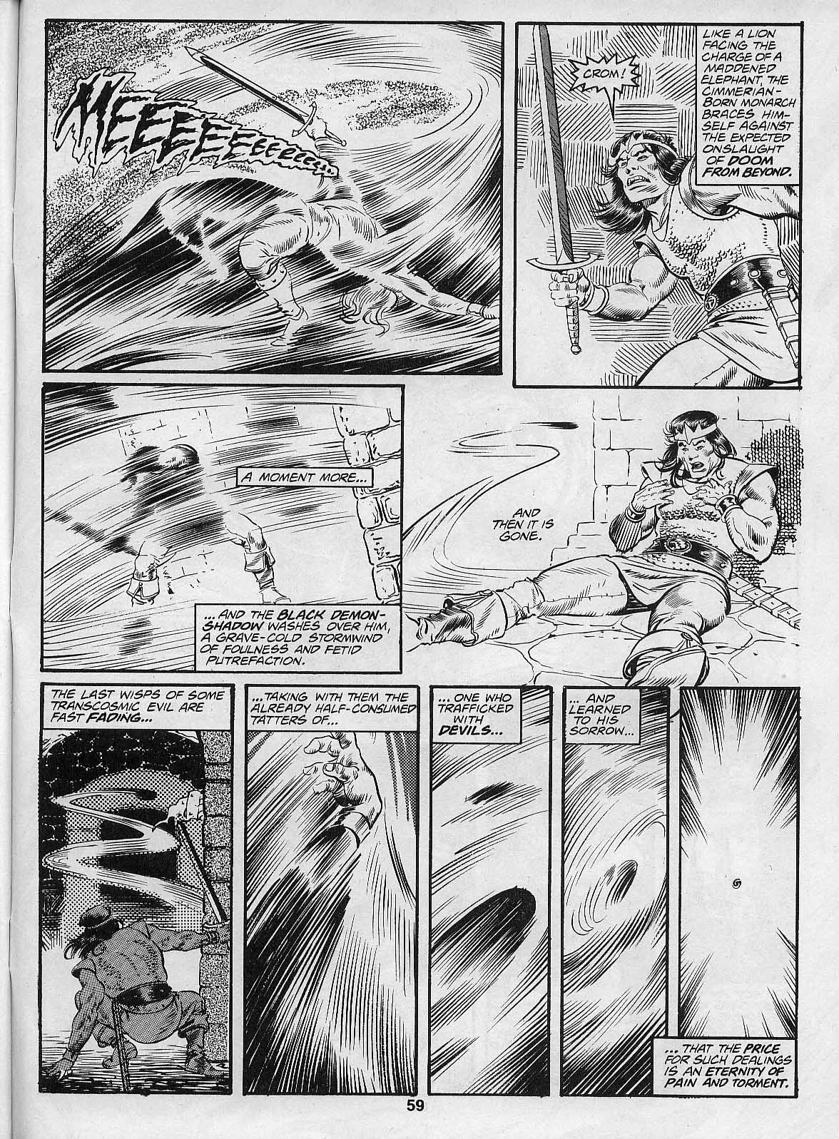 Read online The Savage Sword Of Conan comic -  Issue #205 - 61