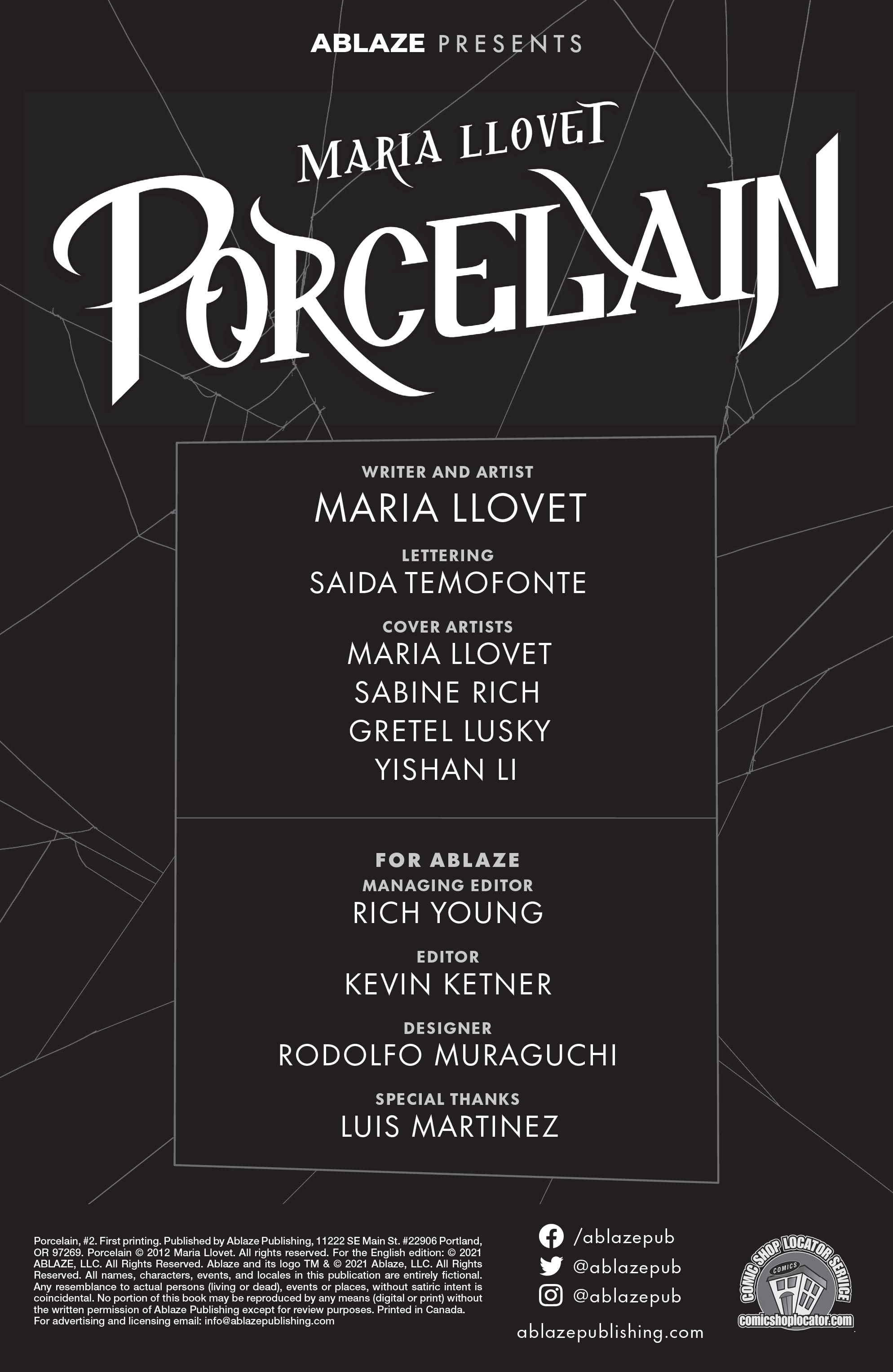 Read online Maria Llovet’s Porcelain comic -  Issue #2 - 2