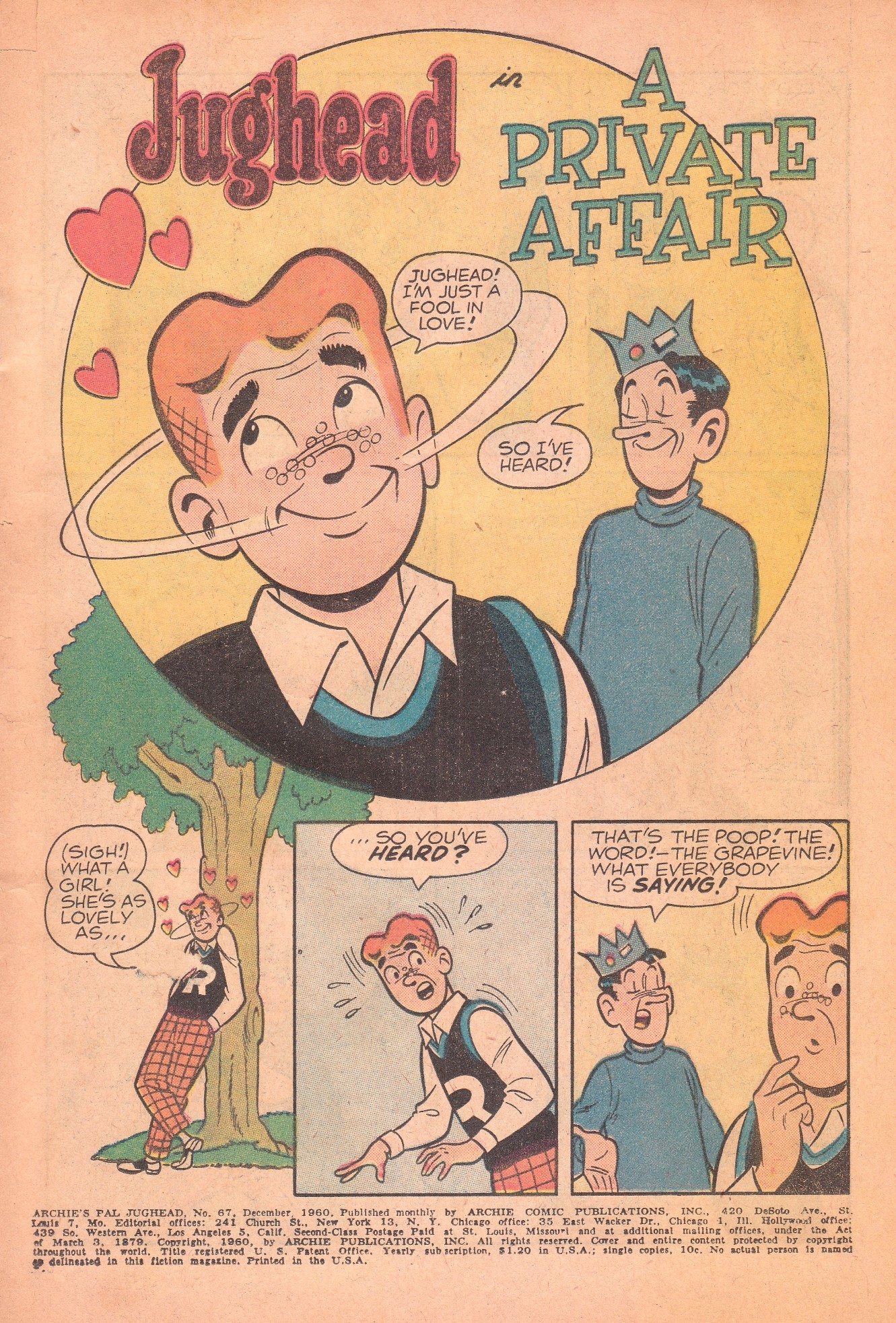 Read online Archie's Pal Jughead comic -  Issue #67 - 4