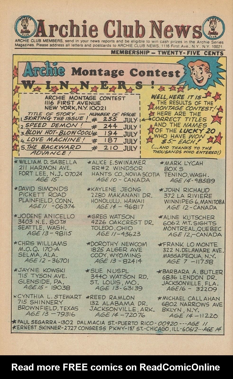 Read online Archie's Joke Book Magazine comic -  Issue #169 - 25