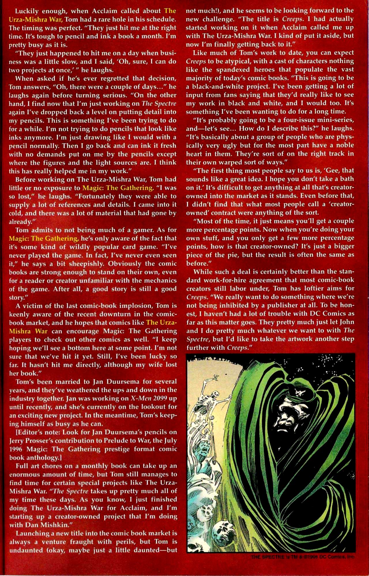 Read online Urza-Mishra War on the World of Magic: The Gathering comic -  Issue #1 - 54