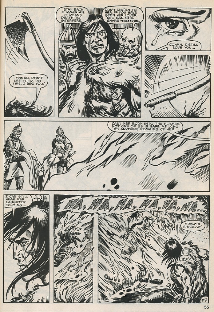 Read online The Savage Sword Of Conan comic -  Issue #130 - 55