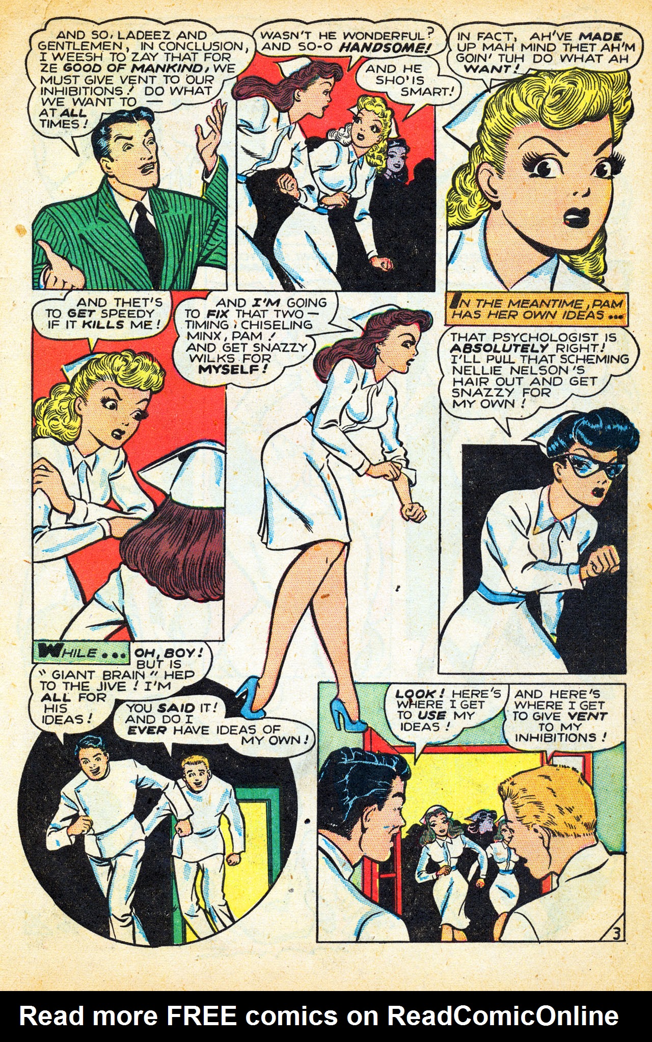 Read online Nellie The Nurse (1945) comic -  Issue #12 - 5