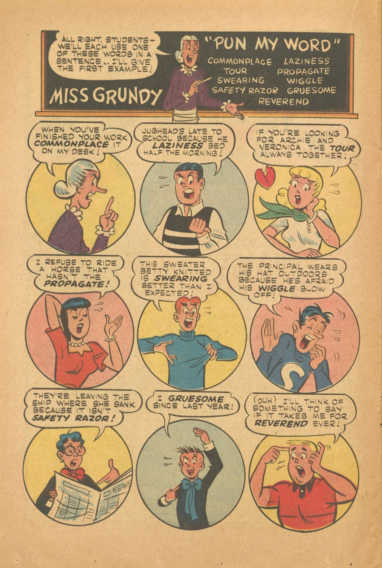 Read online Archie's Joke Book Magazine comic -  Issue #52 - 20