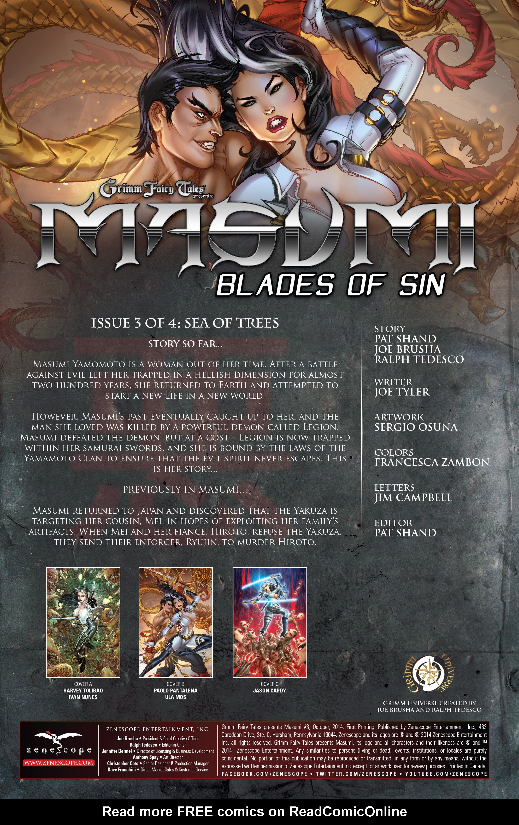 Read online Grimm Fairy Tales presents Masumi comic -  Issue #3 - 2