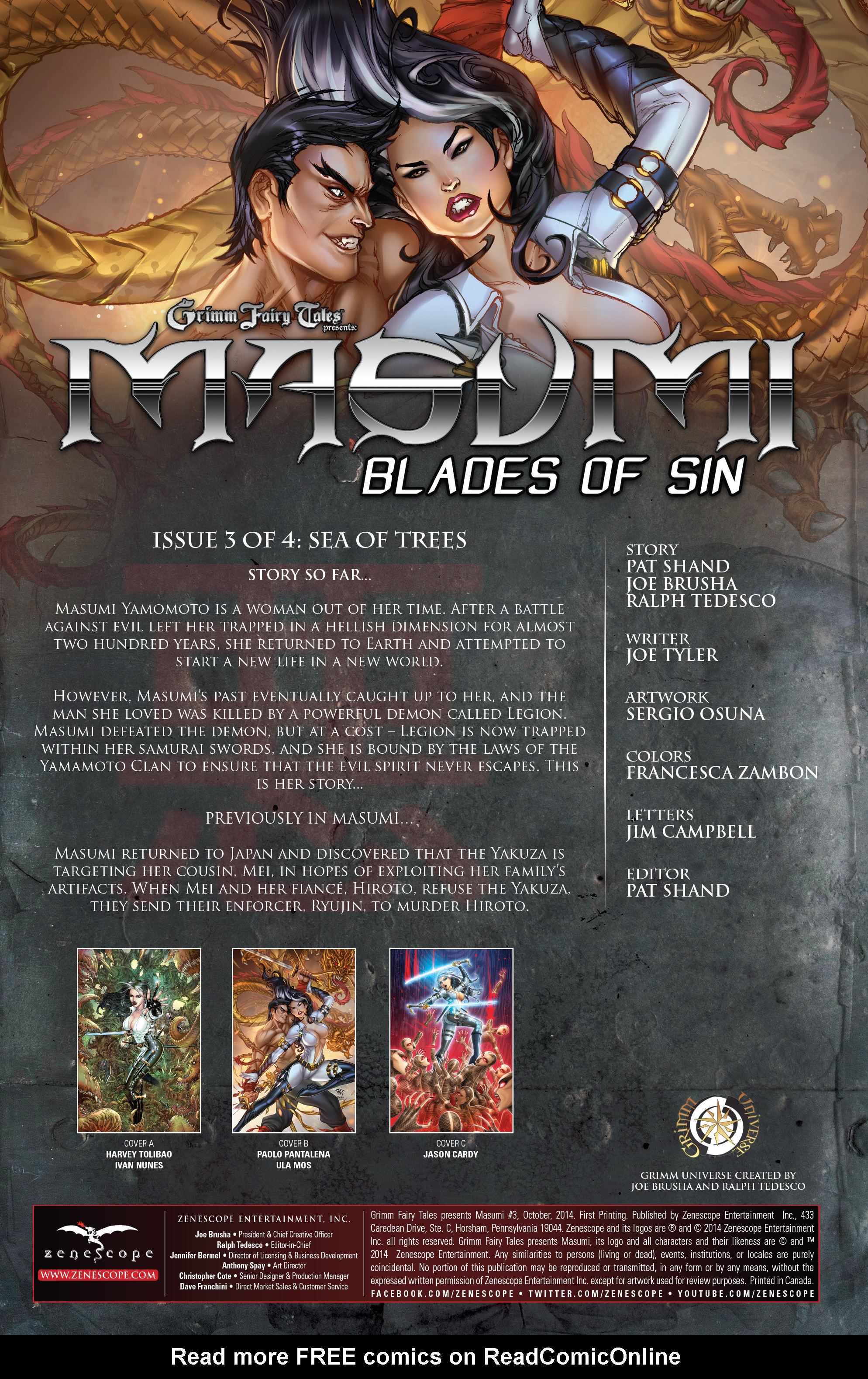 Read online Grimm Fairy Tales presents Masumi comic -  Issue #3 - 2