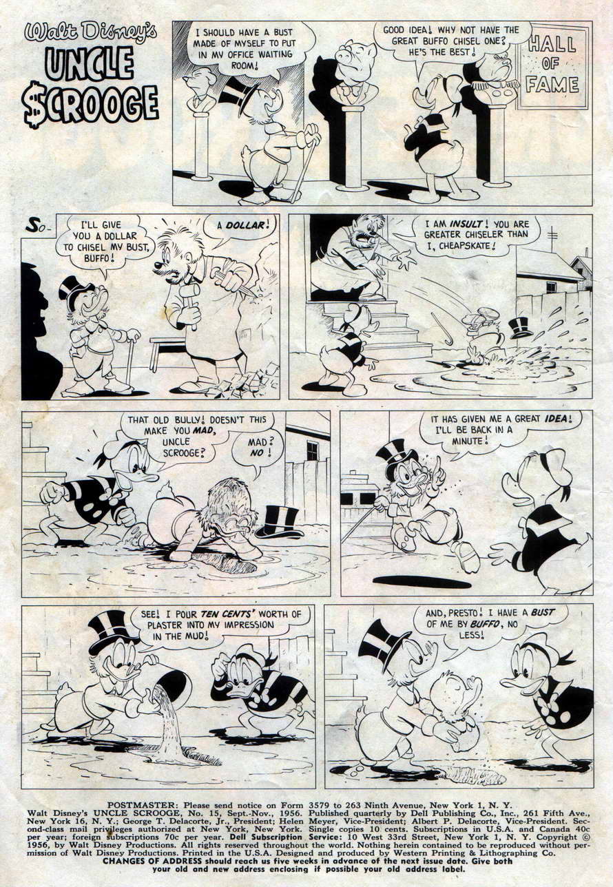 Read online Uncle Scrooge (1953) comic -  Issue #15 - 2