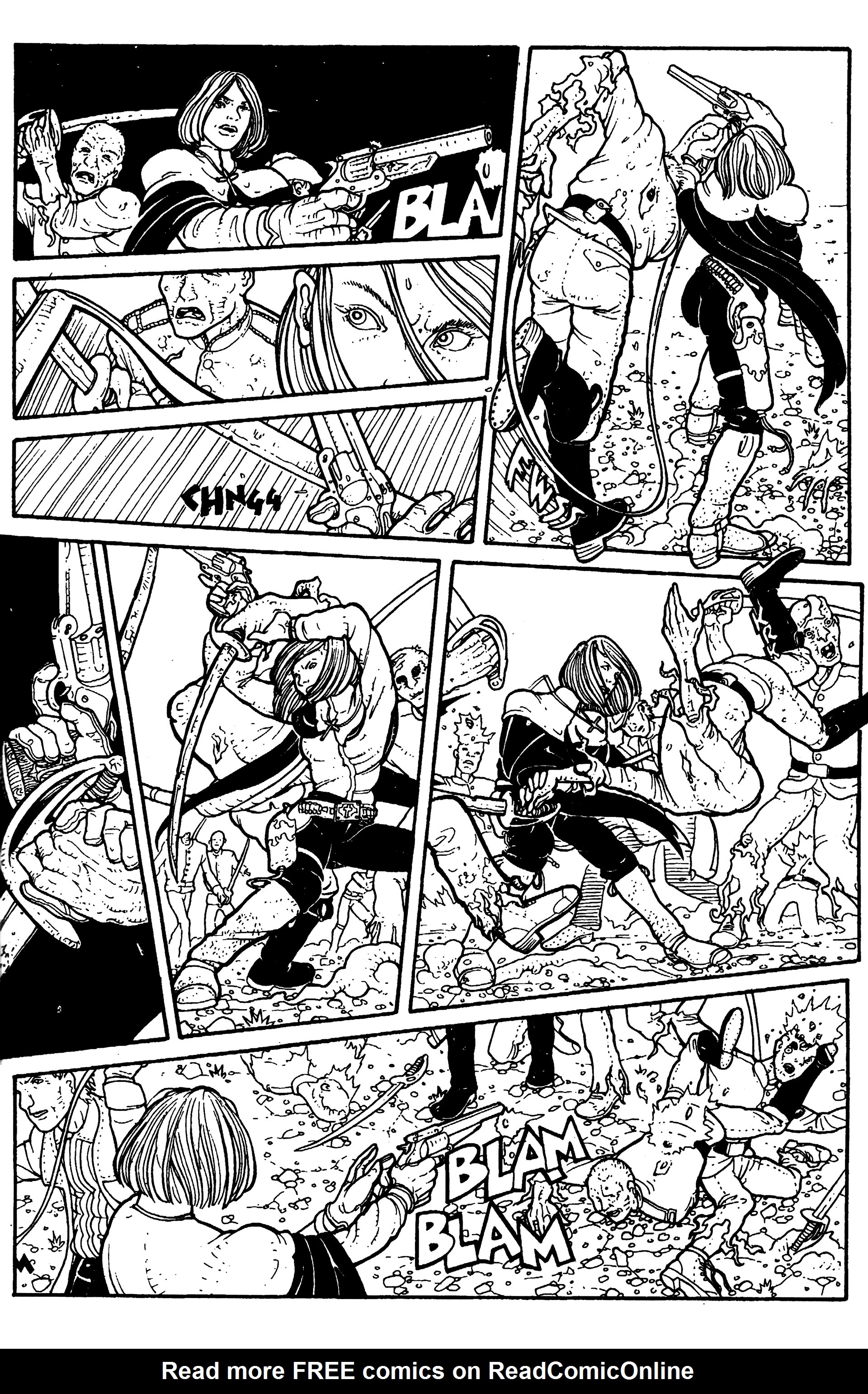 Read online Warrior Nun: Black & White comic -  Issue #13 - 21