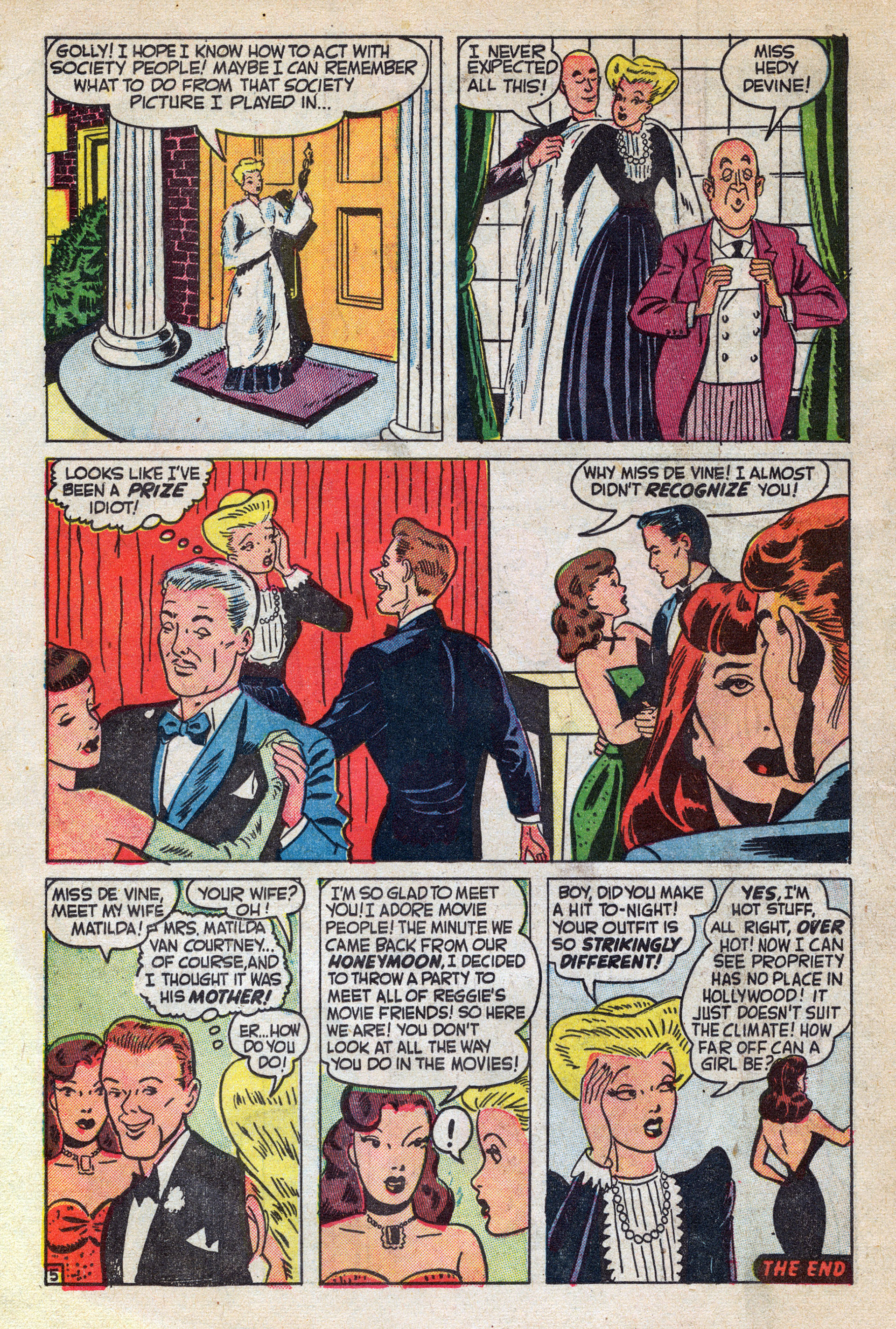 Read online Hedy Of Hollywood Comics comic -  Issue #40 - 18
