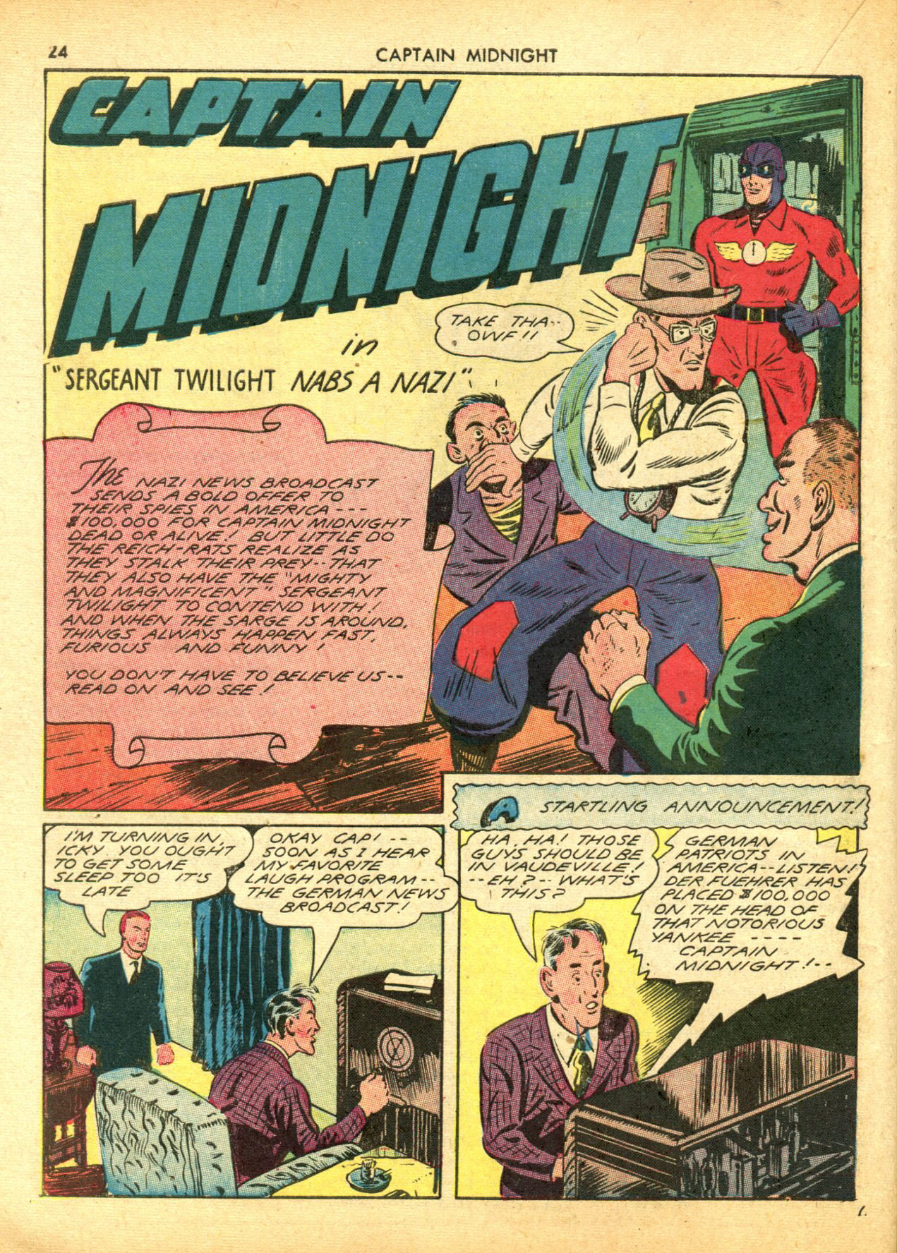 Read online Captain Midnight (1942) comic -  Issue #5 - 24