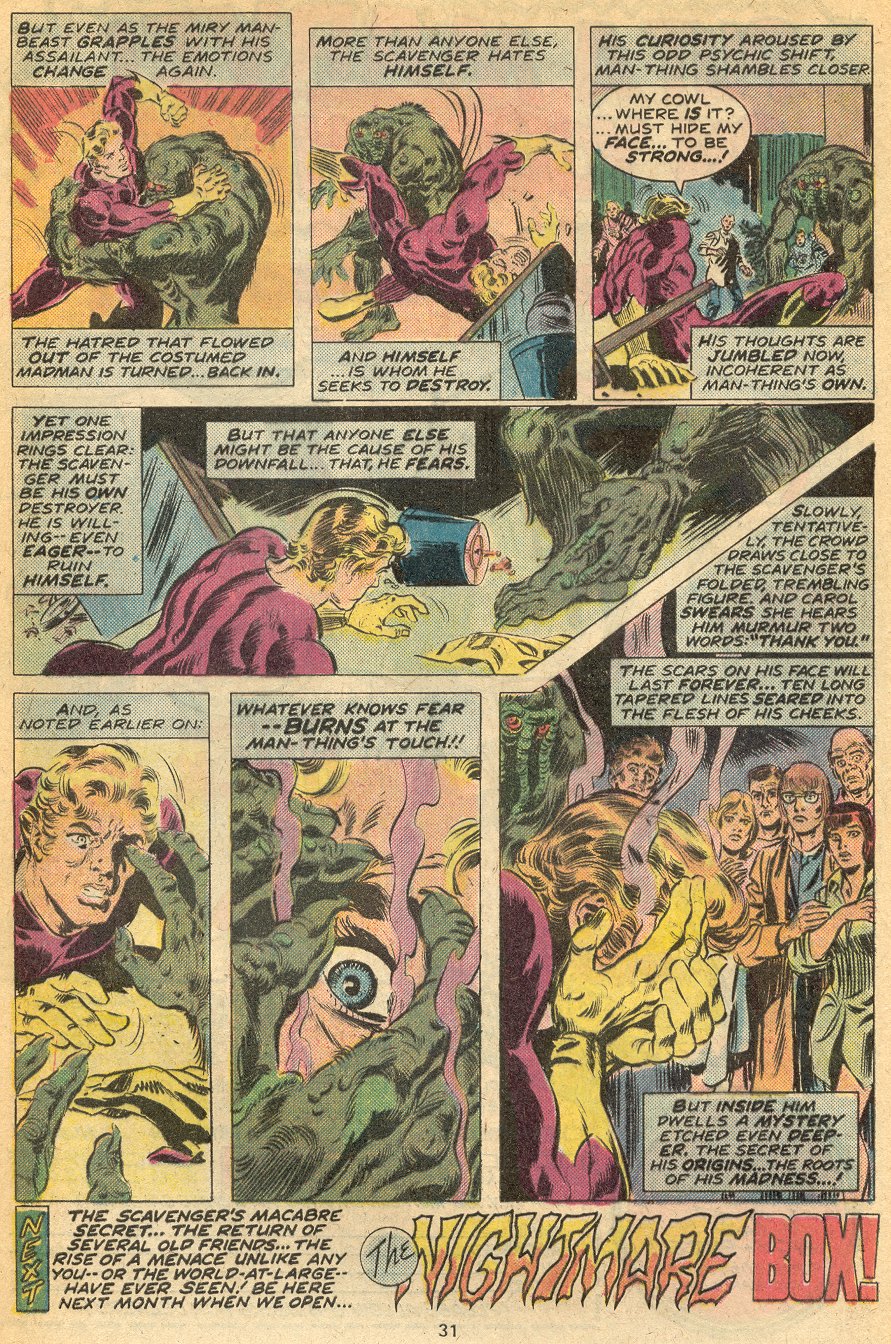 Read online Man-Thing (1974) comic -  Issue #19 - 22
