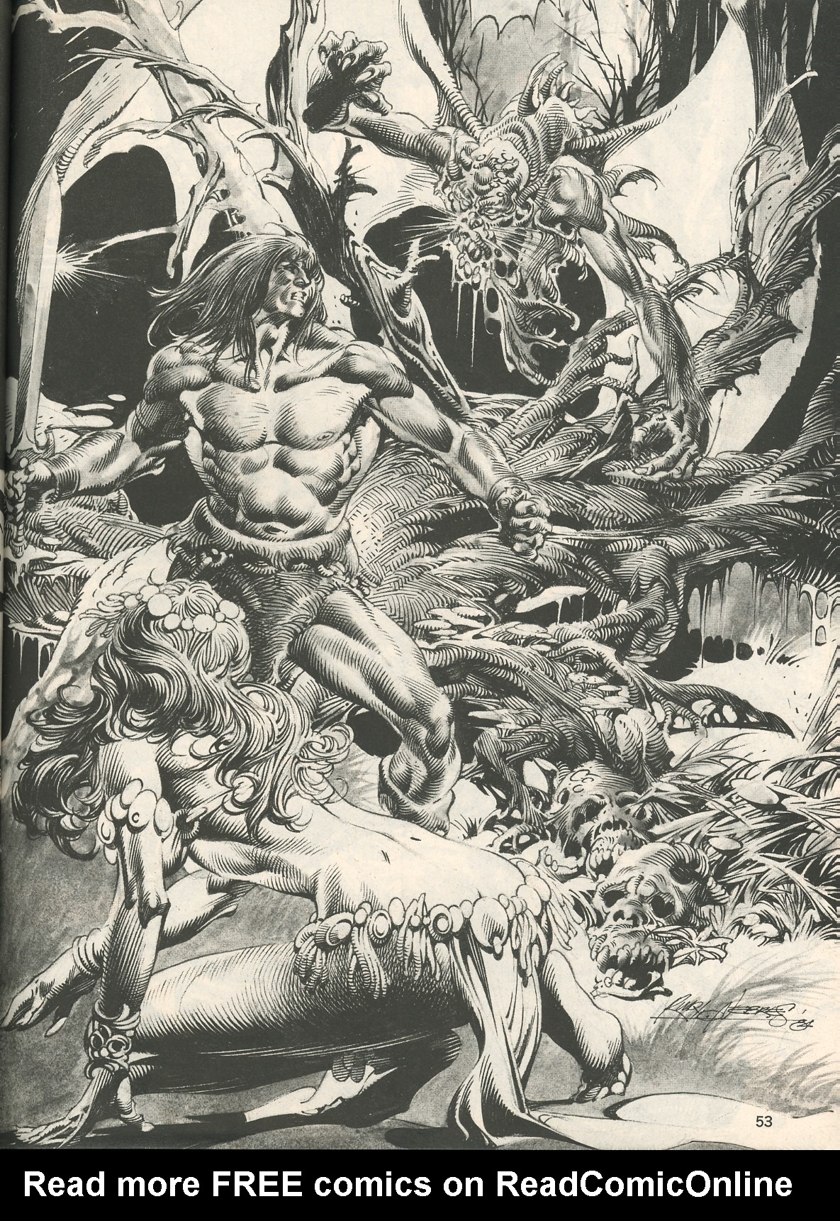 Read online The Savage Sword Of Conan comic -  Issue #107 - 53