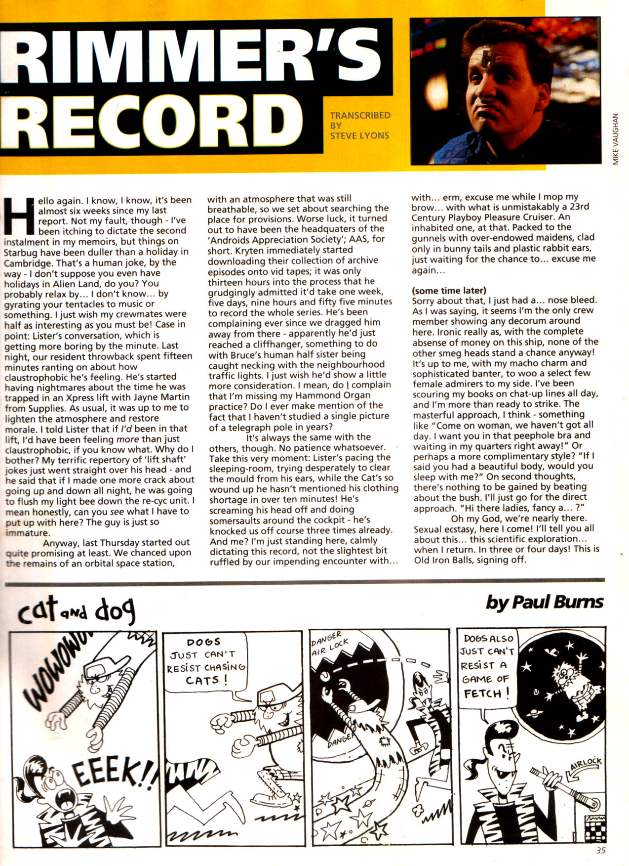 Read online Red Dwarf Smegazine (1993) comic -  Issue #8 - 35
