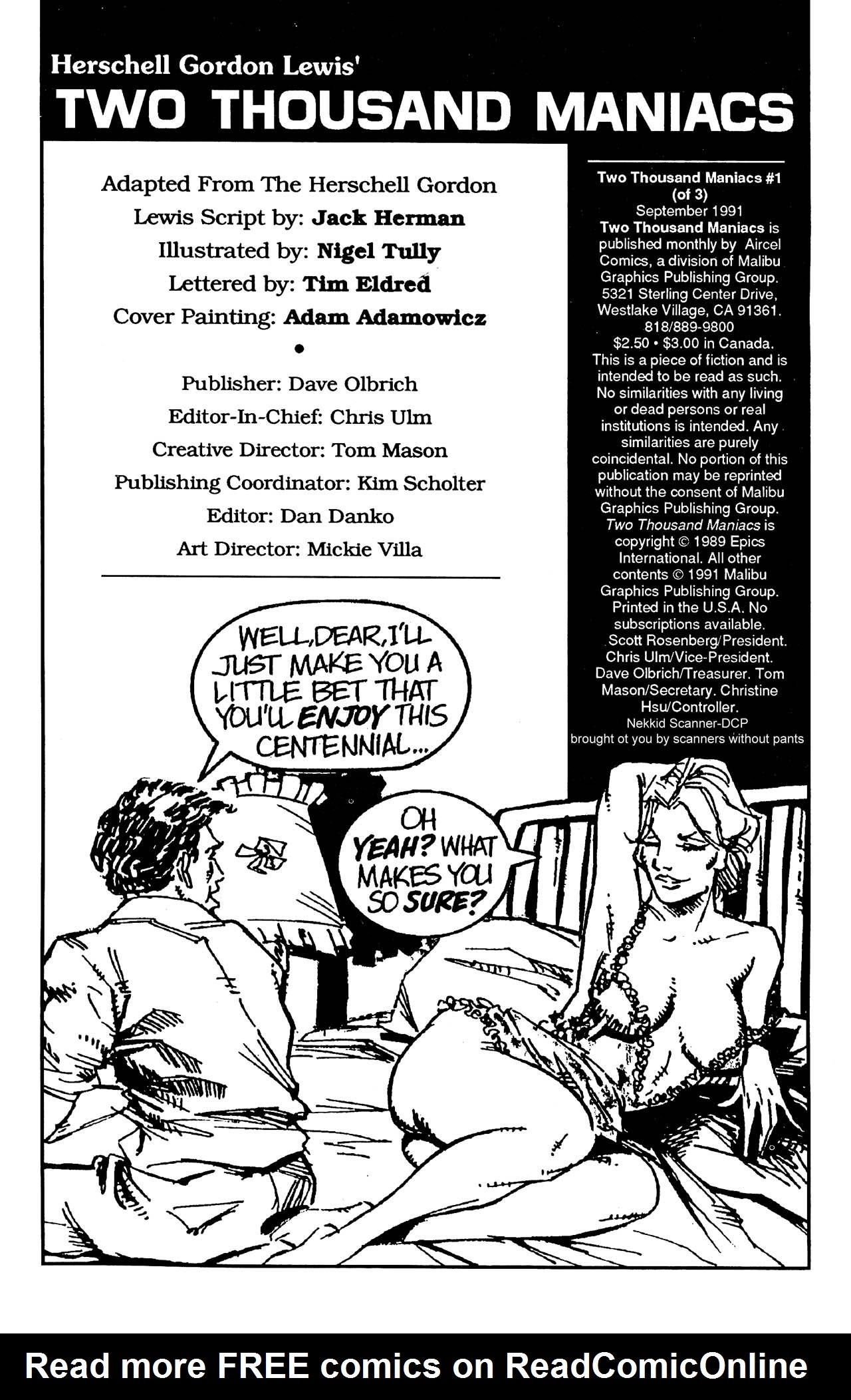 Read online 2000 Maniacs comic -  Issue #1 - 2