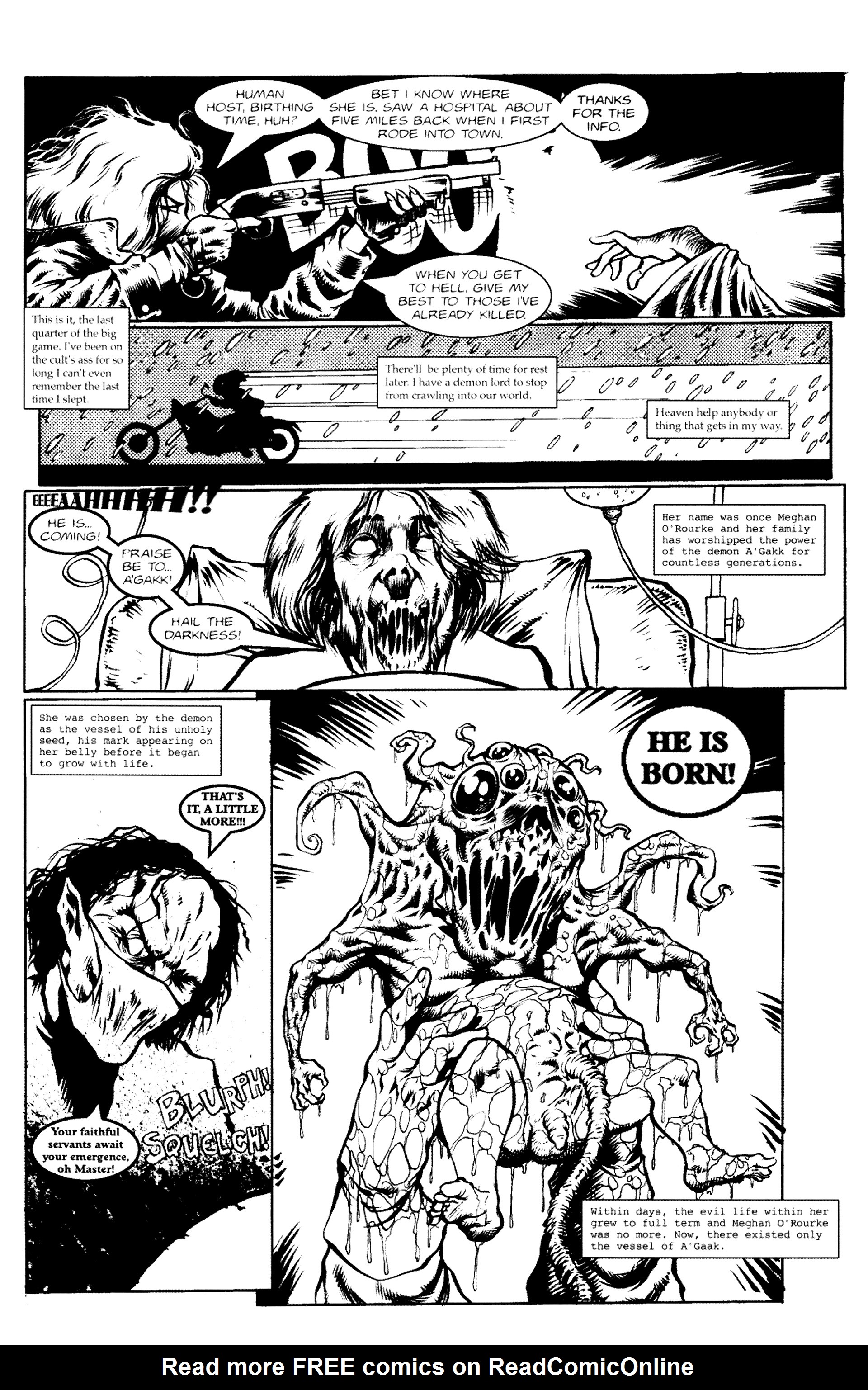 Read online Warrior Nun: Black & White comic -  Issue #4 - 21