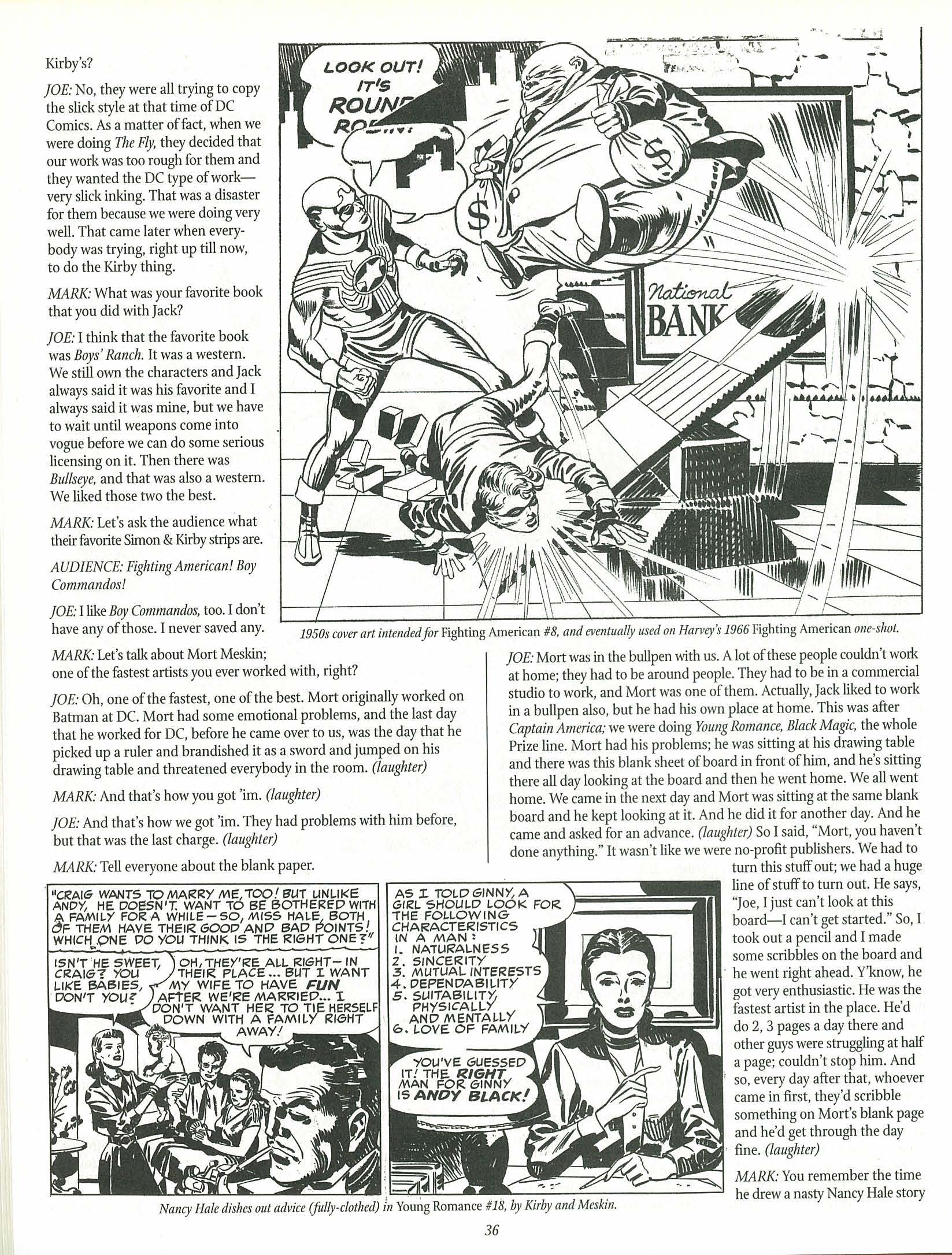 Read online The Jack Kirby Collector comic -  Issue #25 - 36