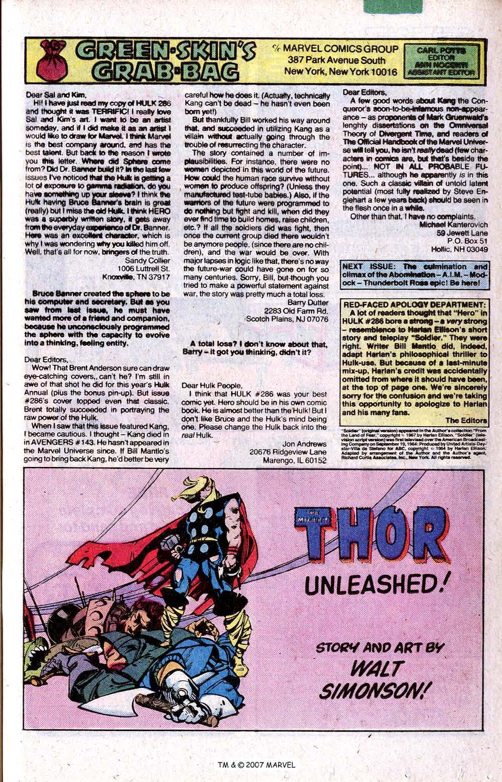 Read online The Incredible Hulk (1968) comic -  Issue #289 - 33