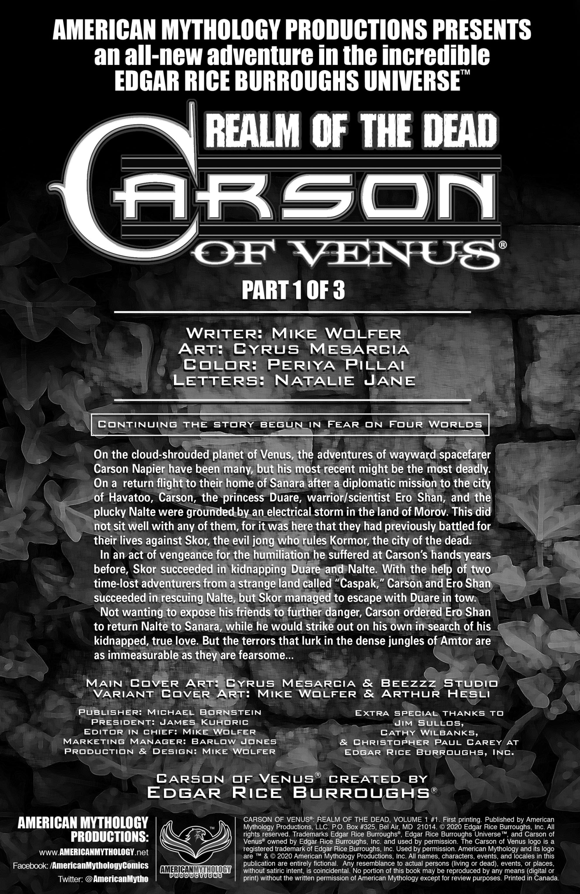 Read online ERB Carson of Venus: Realm of the Dead comic -  Issue # Full - 2