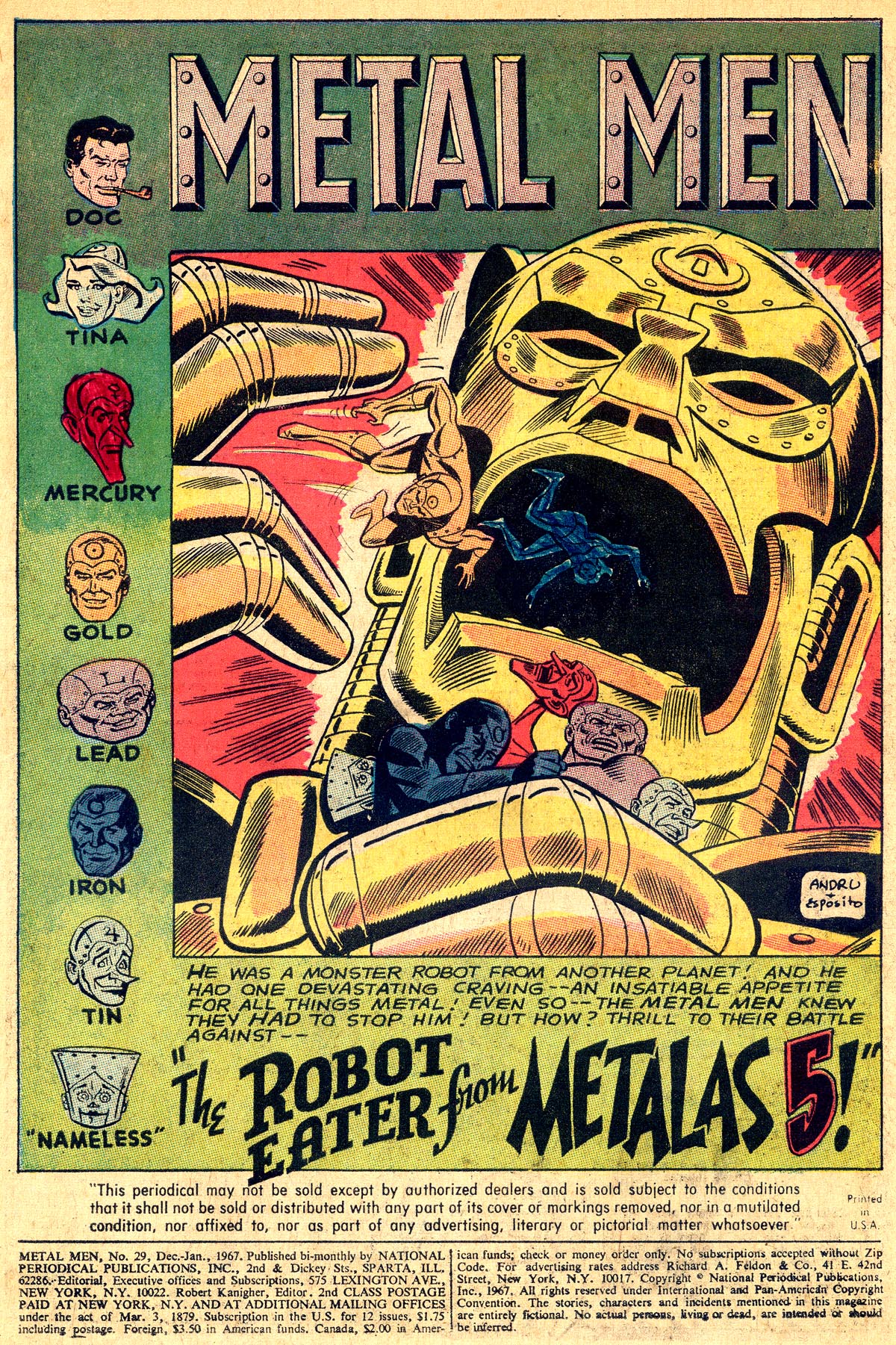 Metal Men (1963) Issue #29 #29 - English 3