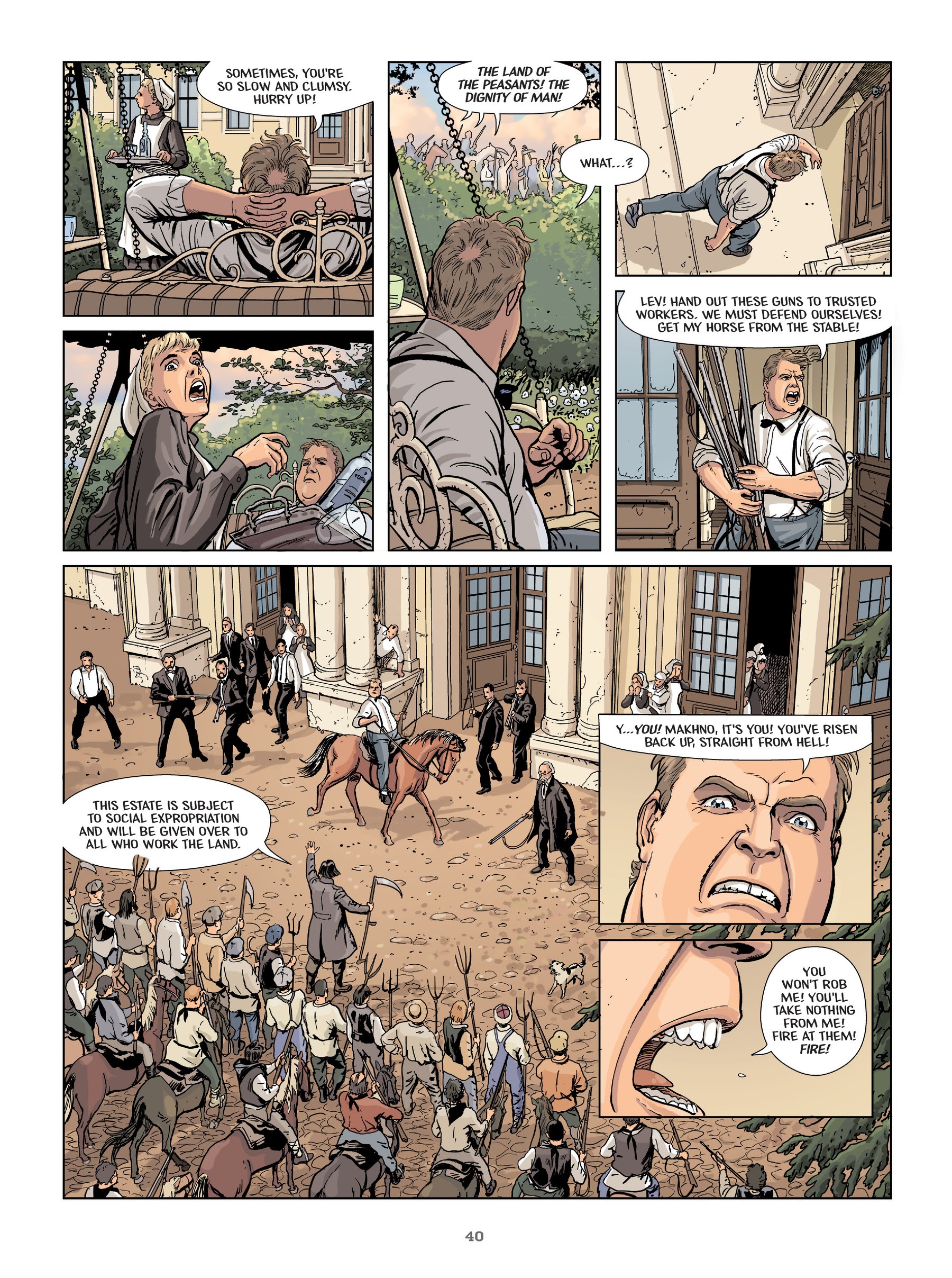 Read online Makhno: Ukrainian Freedom Fighter comic -  Issue # TPB - 41
