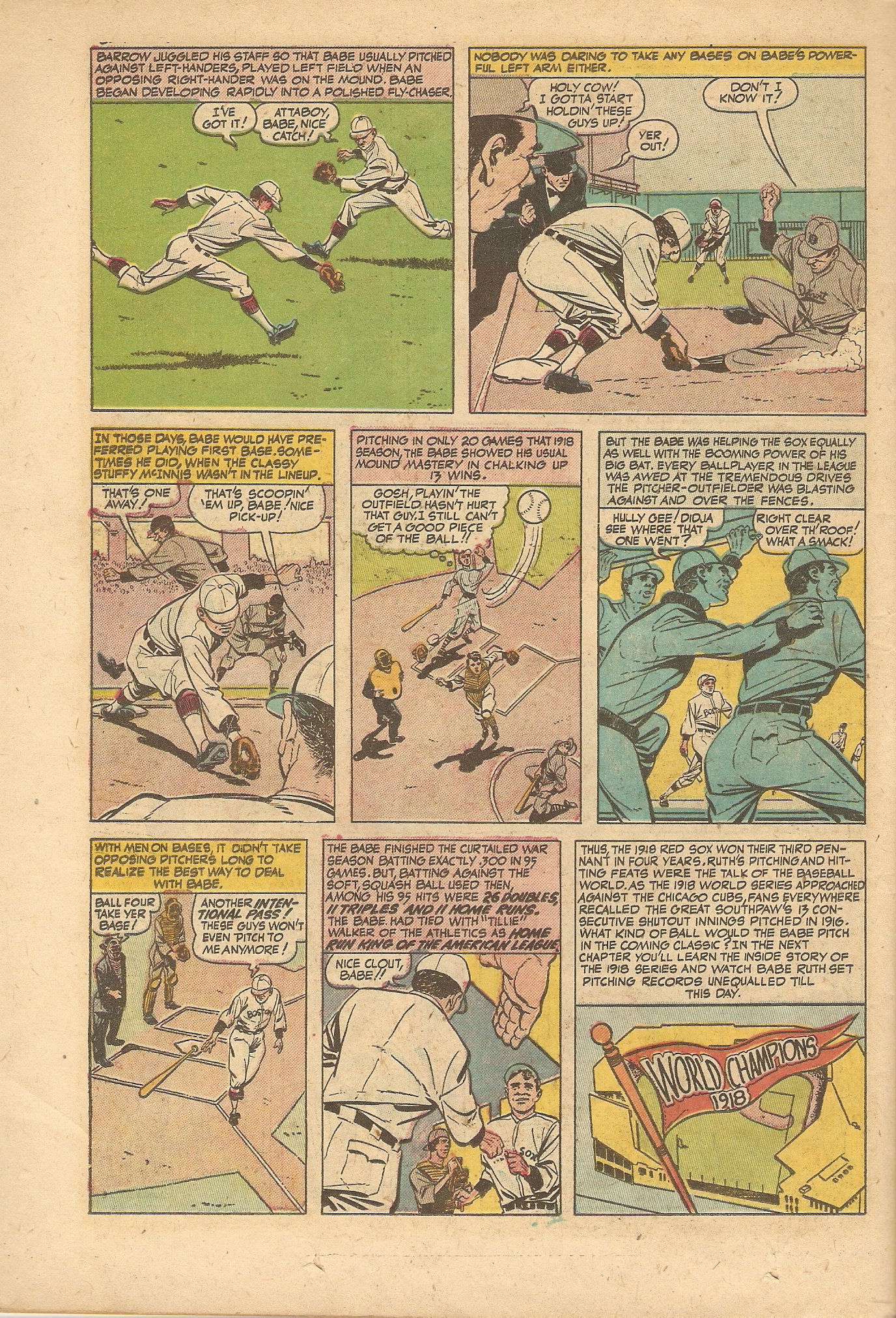 Read online Babe Ruth Sports Comics comic -  Issue #9 - 26