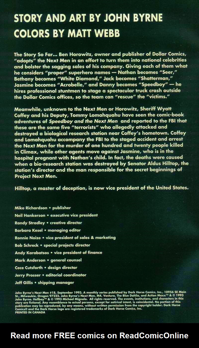 Read online John Byrne's Next Men (1992) comic -  Issue #18 - 2