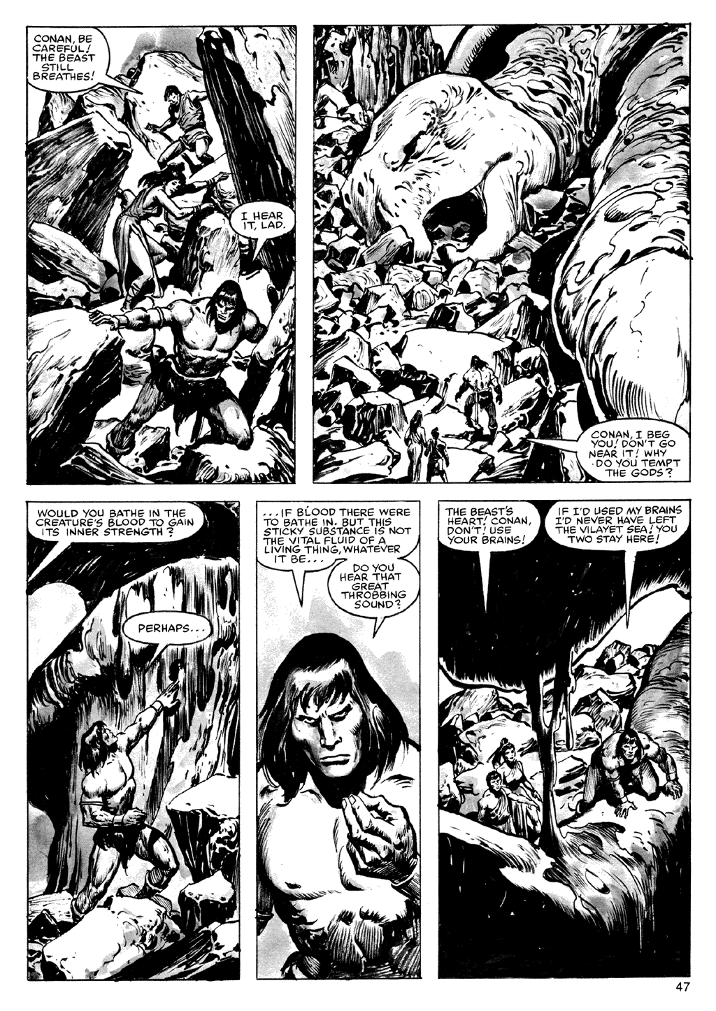 Read online The Savage Sword Of Conan comic -  Issue #72 - 47