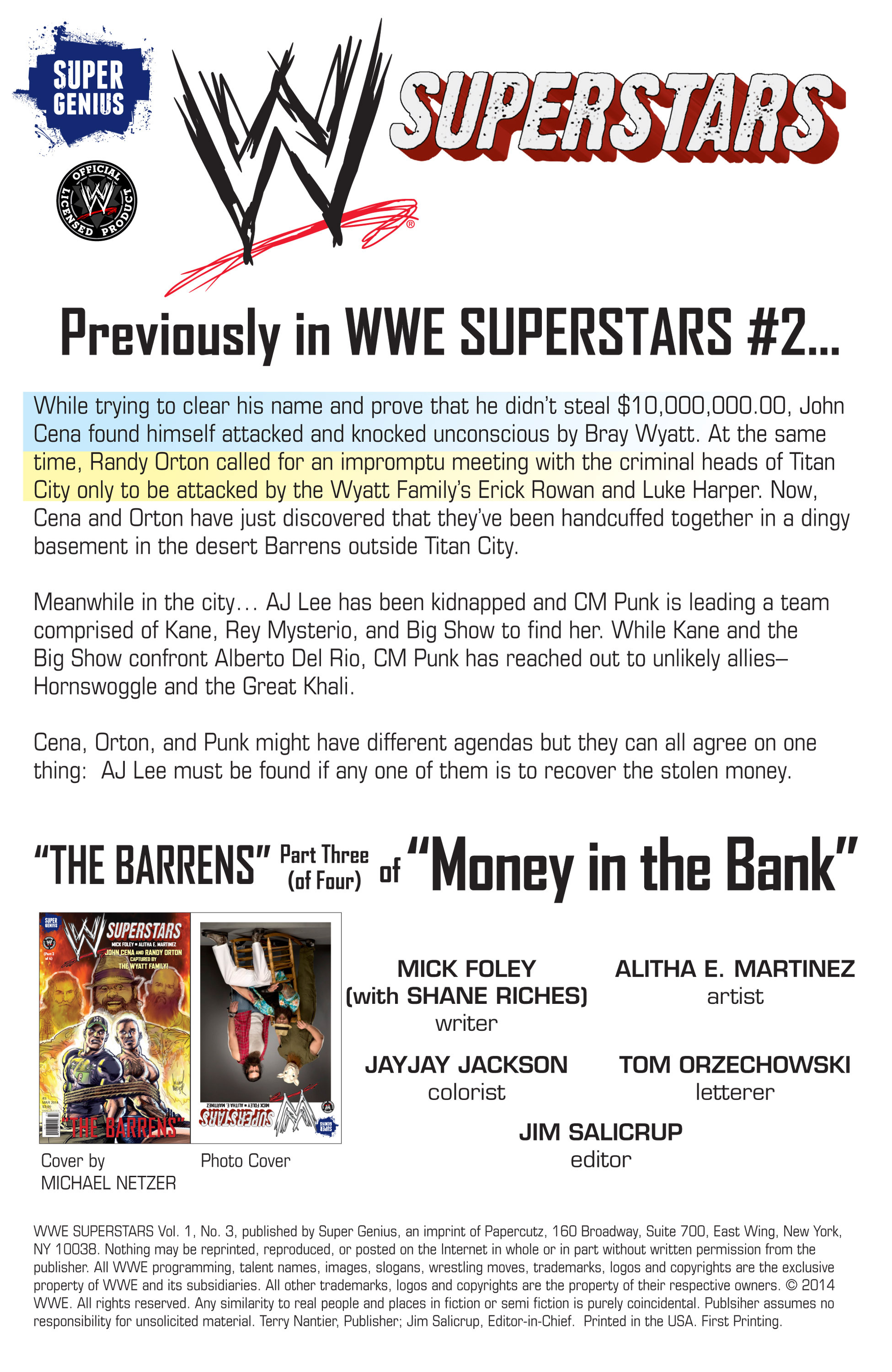 Read online WWE Superstars comic -  Issue #3 - 2