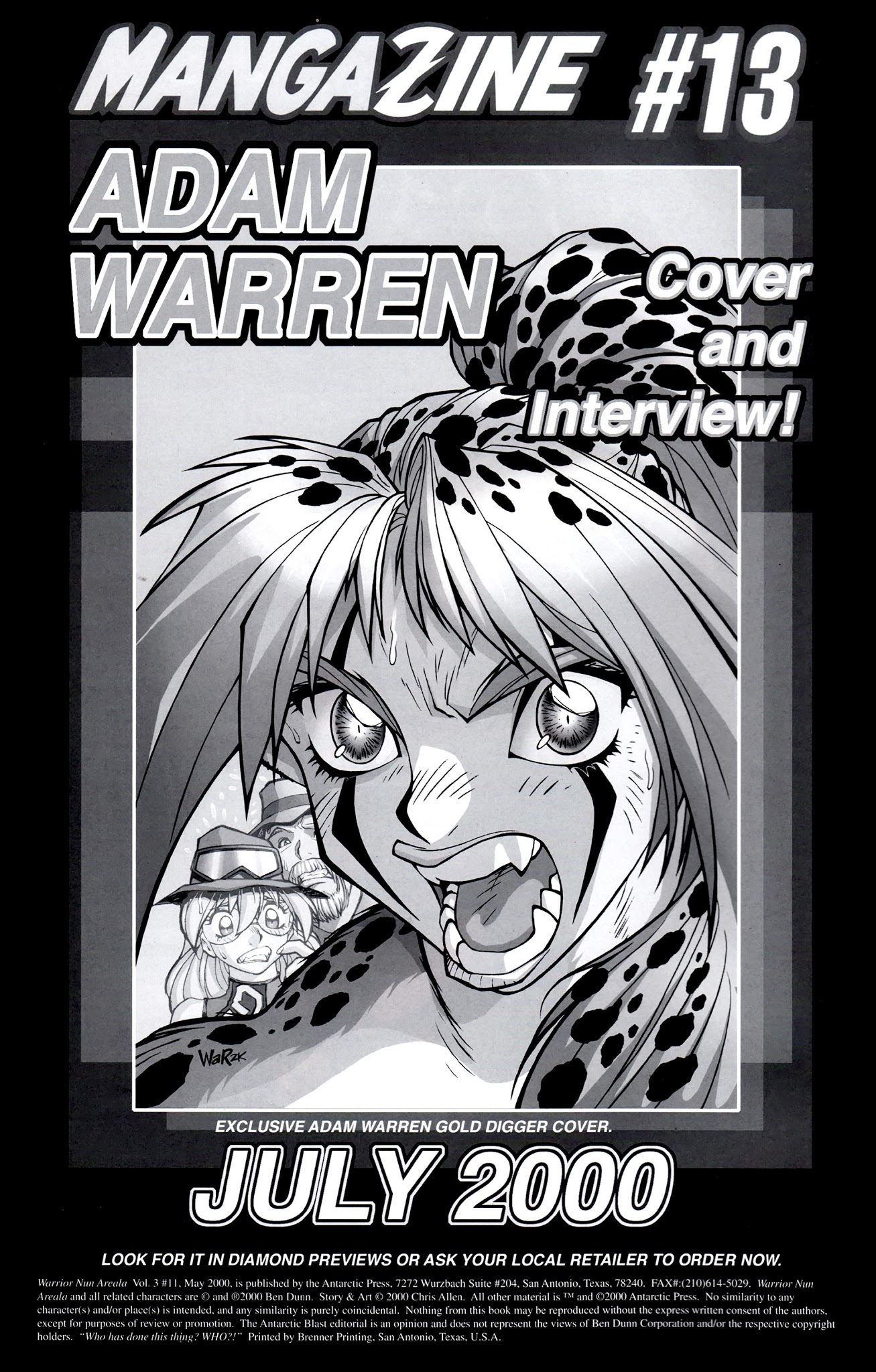Read online Warrior Nun Areala (1999) comic -  Issue #11 - 2