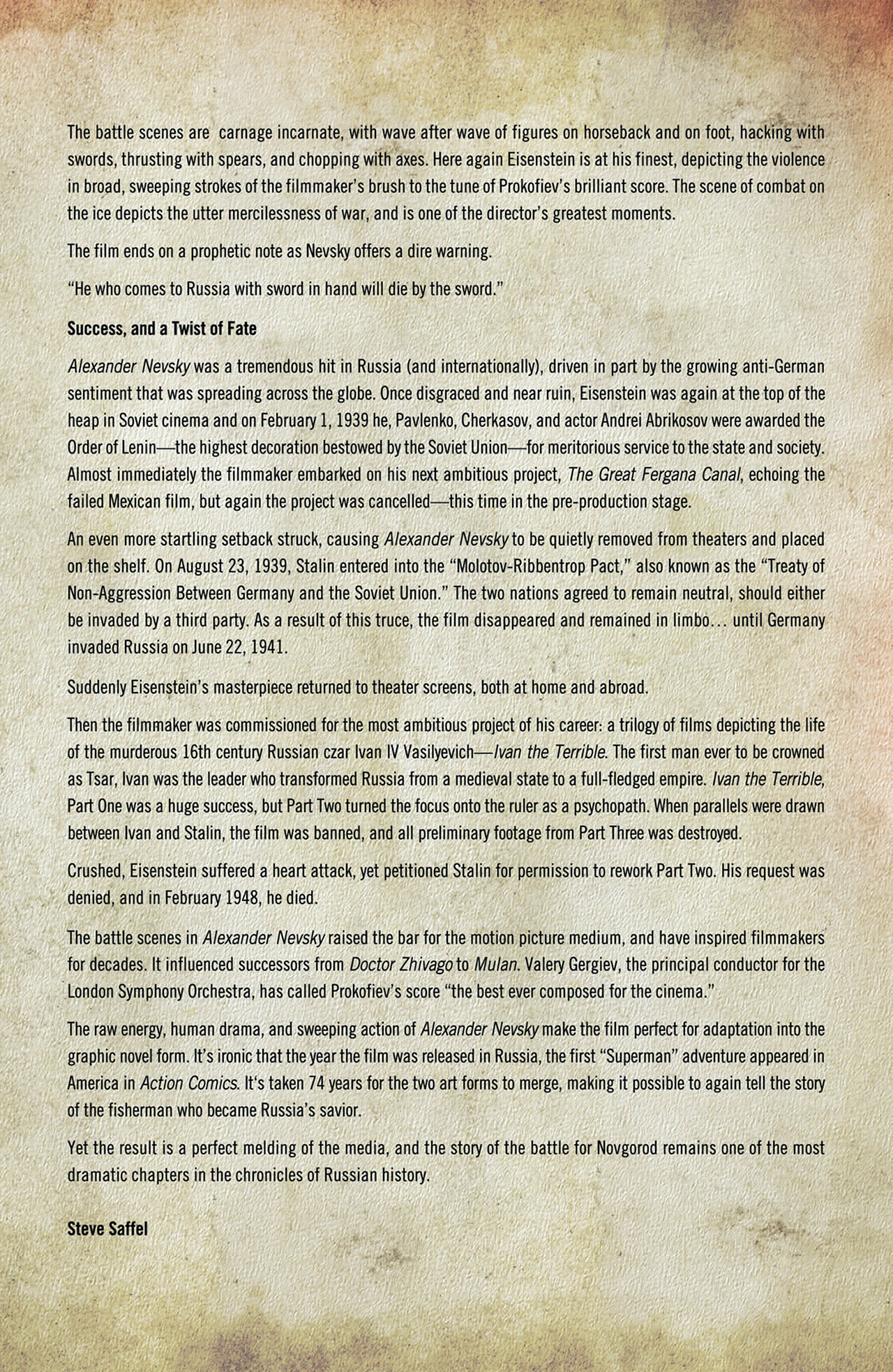 Read online Nevsky: A Hero of the People comic -  Issue # TPB - 122