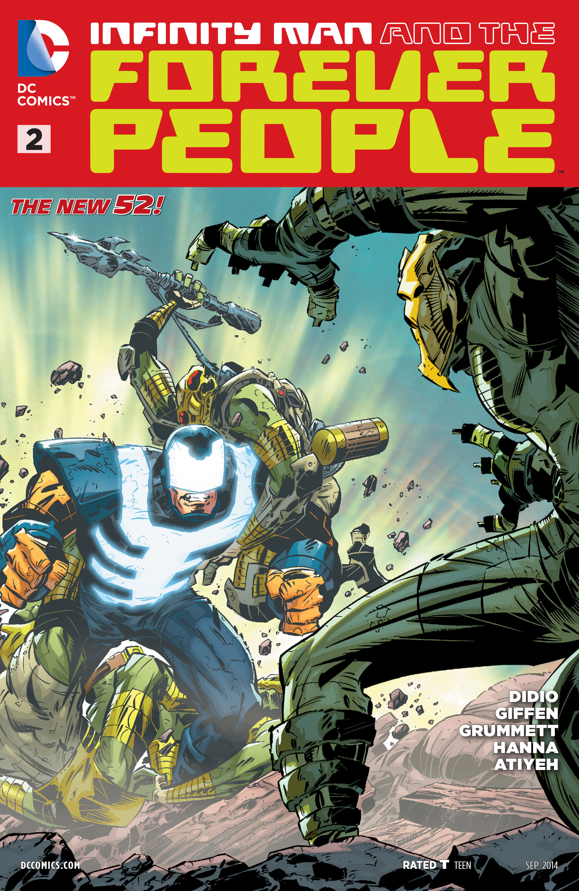 Read online Infinity Man and the Forever People comic -  Issue #2 - 1