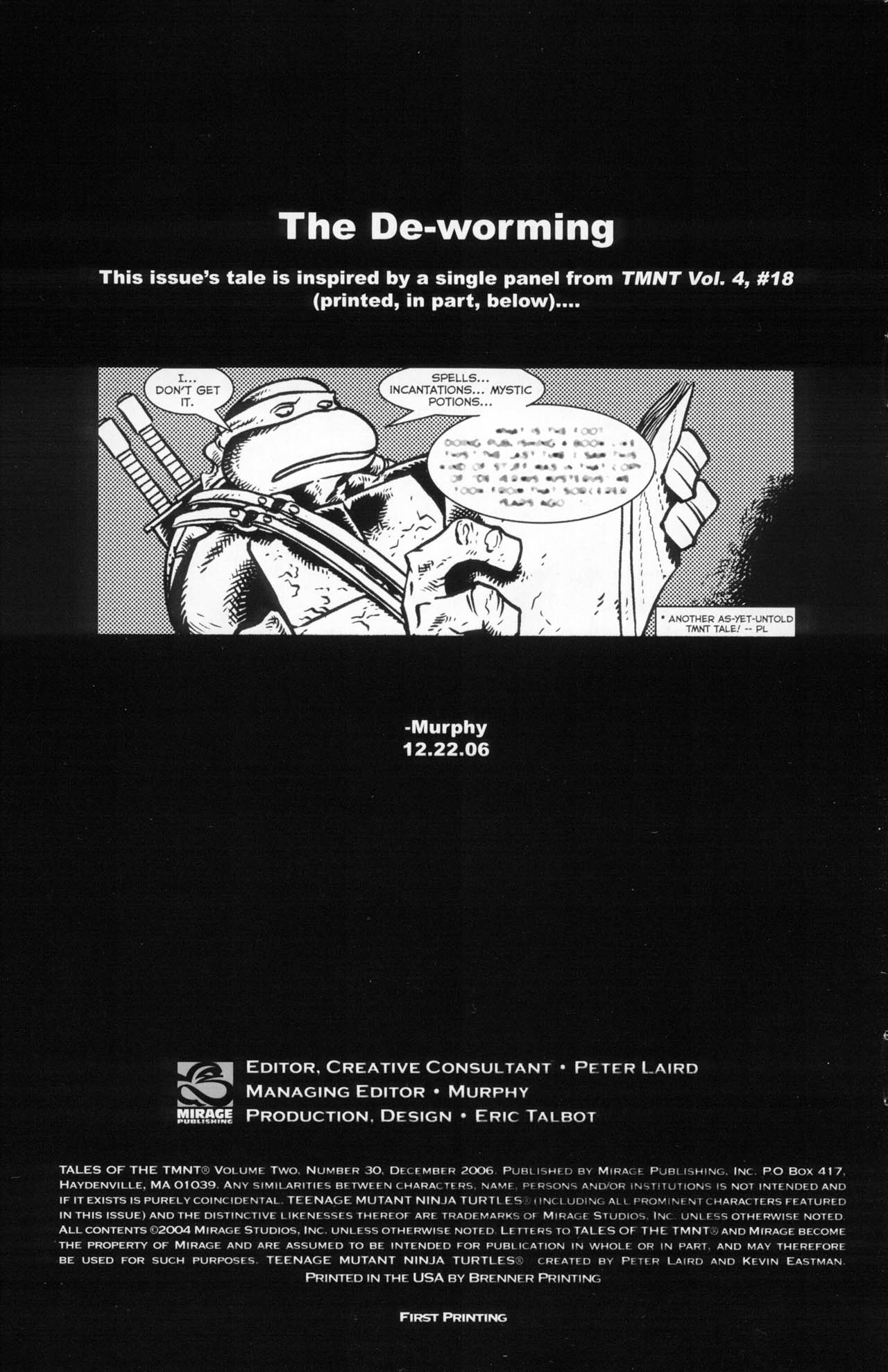 Read online Tales of the TMNT comic -  Issue #30 - 2