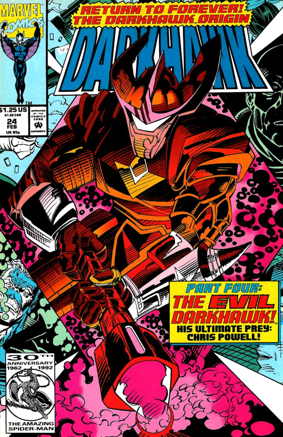 Read online Darkhawk (1991) comic -  Issue #24 - 1