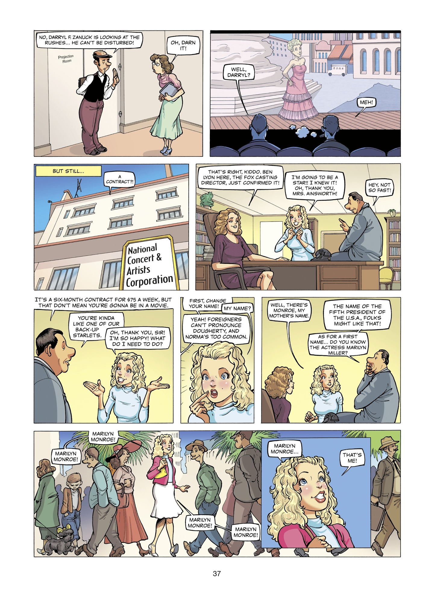 Read online The Stars of History: Marilyn Monroe comic -  Issue # TPB - 37