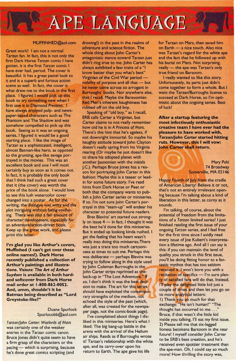 Read online Tarzan (1996) comic -  Issue #3 - 27