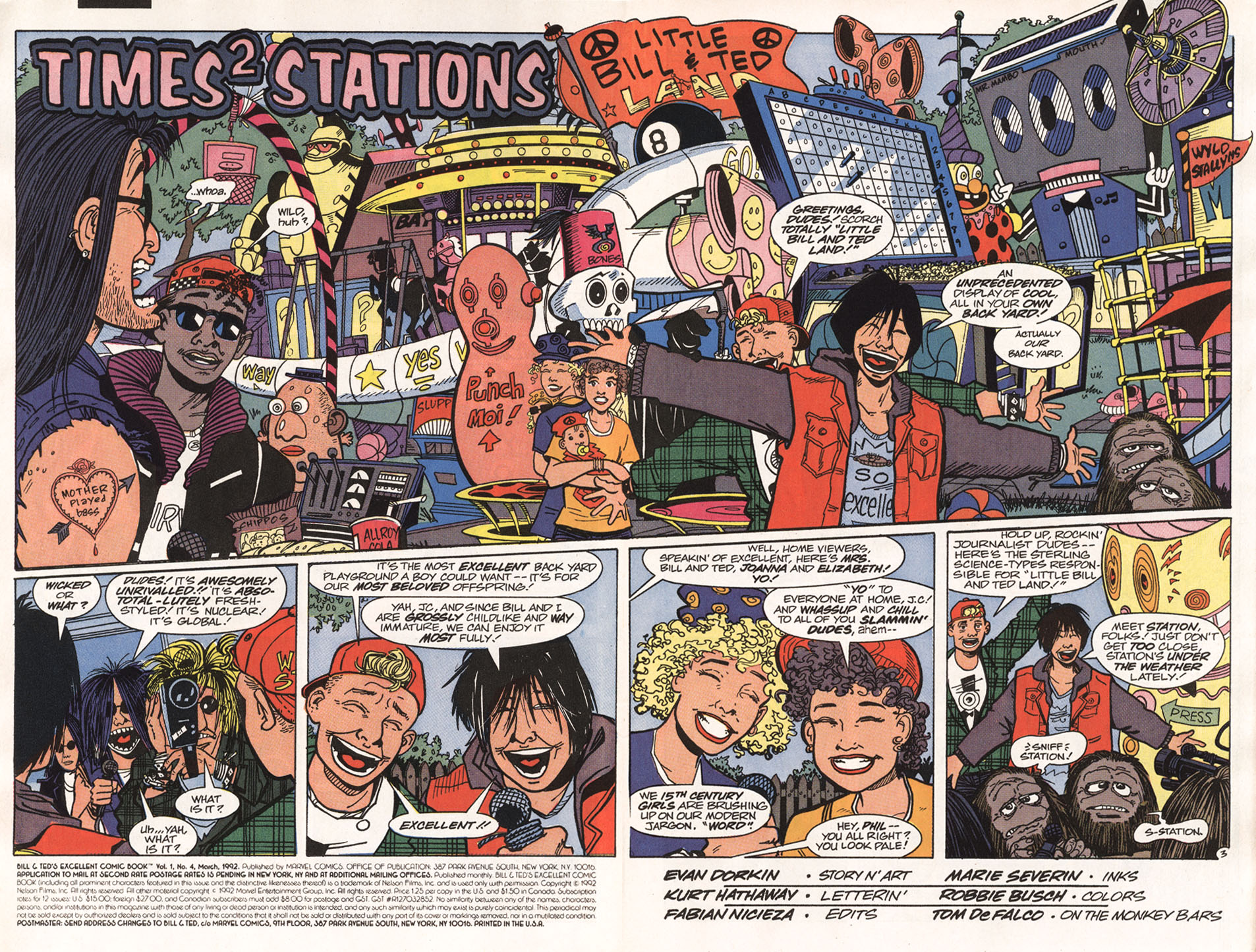 Read online Bill & Ted's Excellent Comic Book comic -  Issue #4 - 4