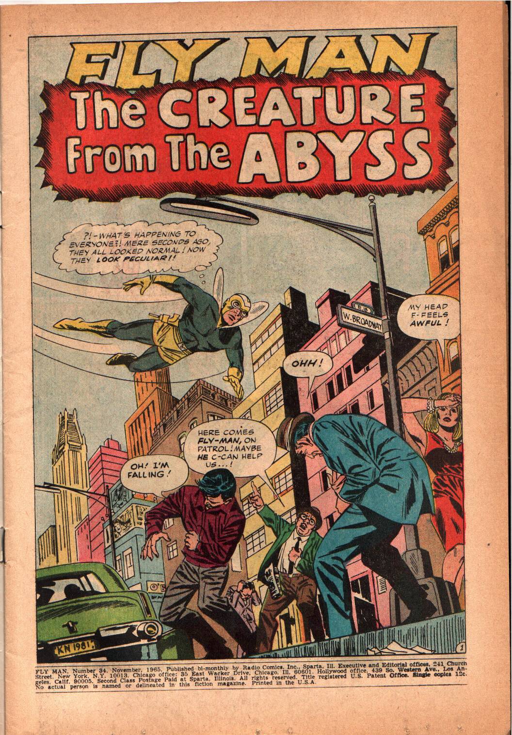 Read online Fly Man comic -  Issue #34 - 2