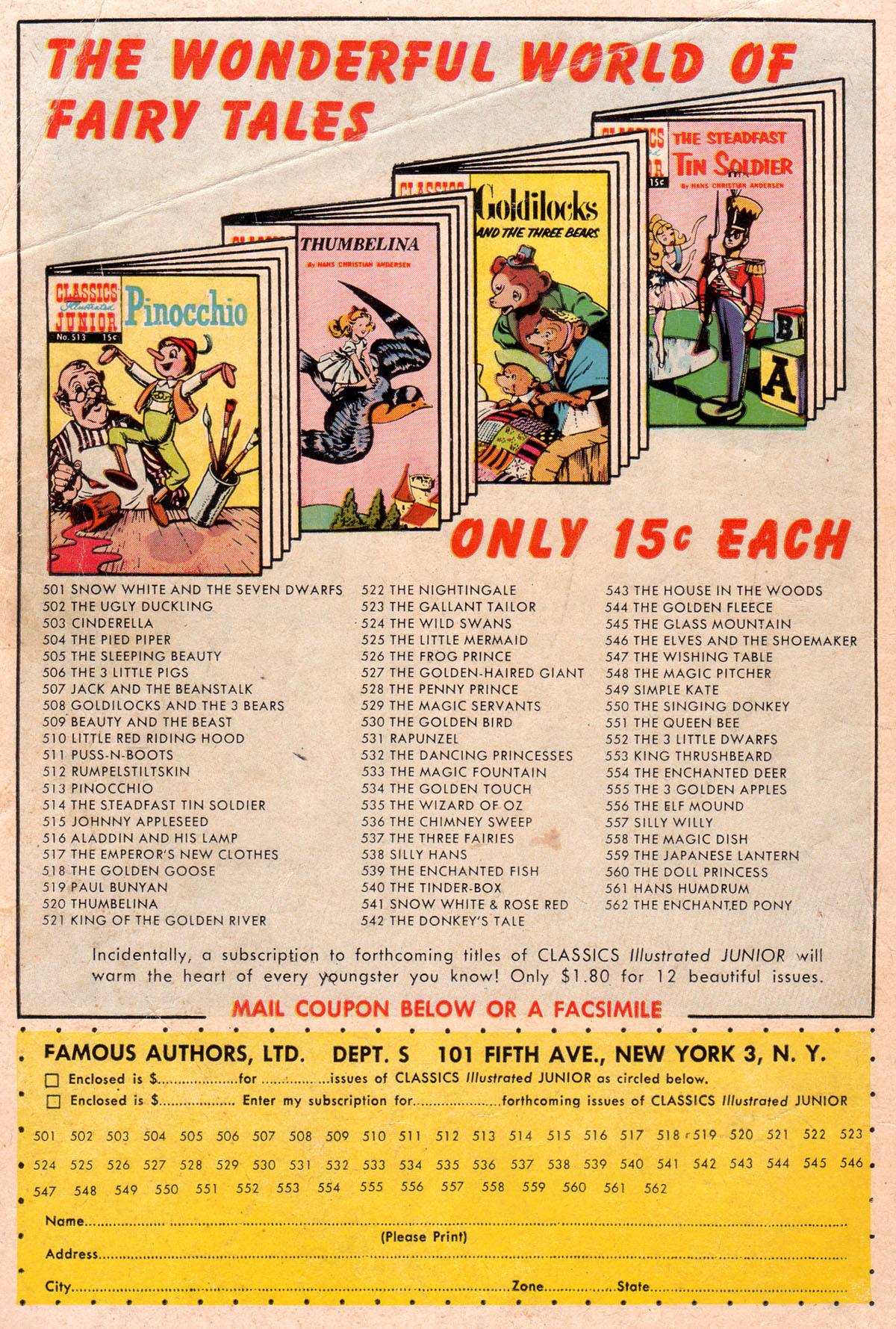 Read online Classics Illustrated Junior comic -  Issue #562 - 36