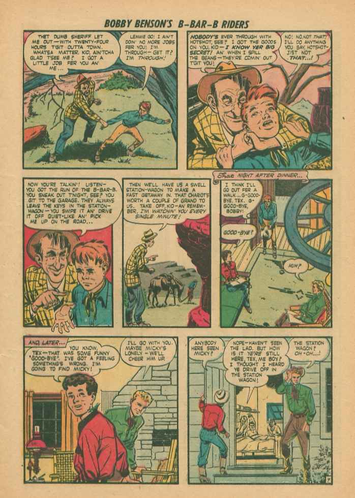 Read online Bobby Benson's B-Bar-B Riders comic -  Issue #2 - 9