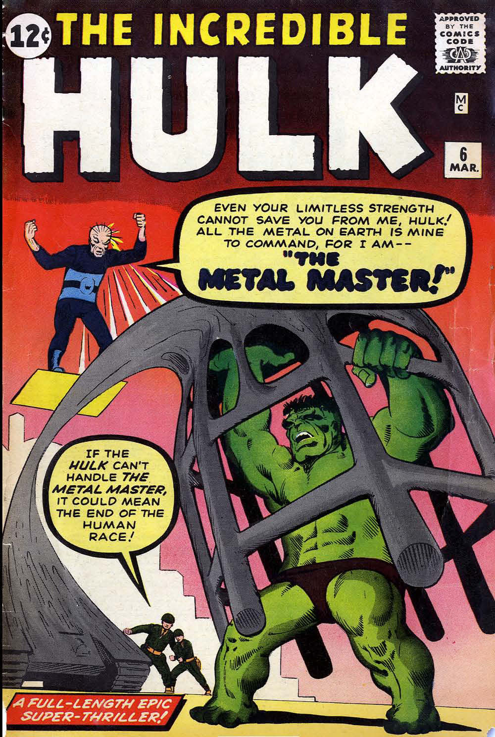 Read online The Incredible Hulk (1962) comic -  Issue #6 - 1