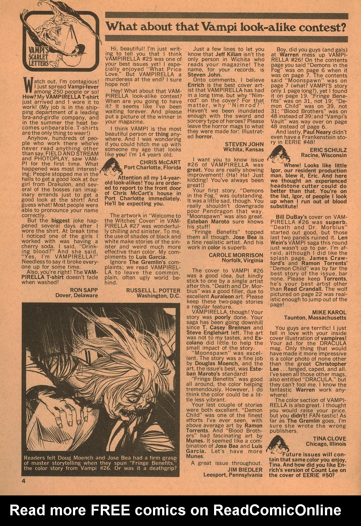 Read online Vampirella (1969) comic -  Issue #29 - 4